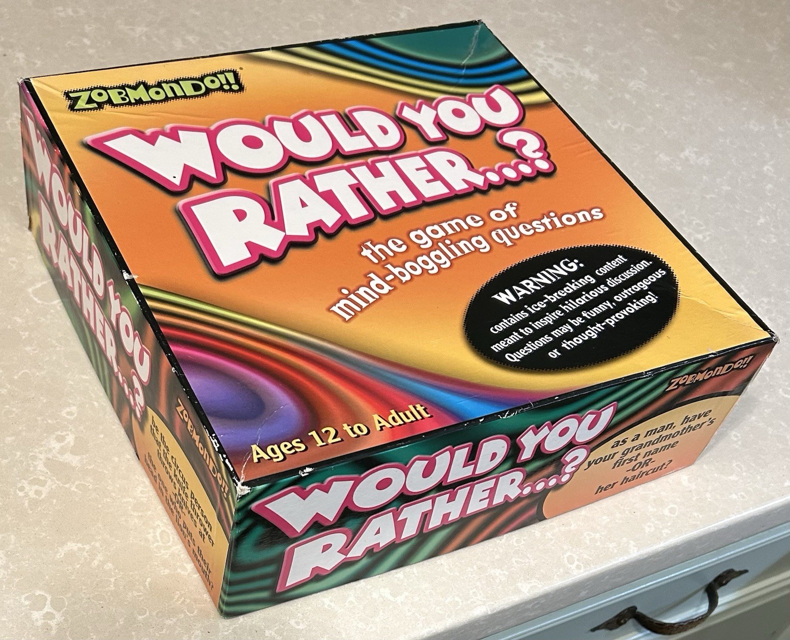 ZOBMONDO “WOULD YOU RATHER” THE ORIGINAL – MULTIPLE AWARD WINNER GAME 12+