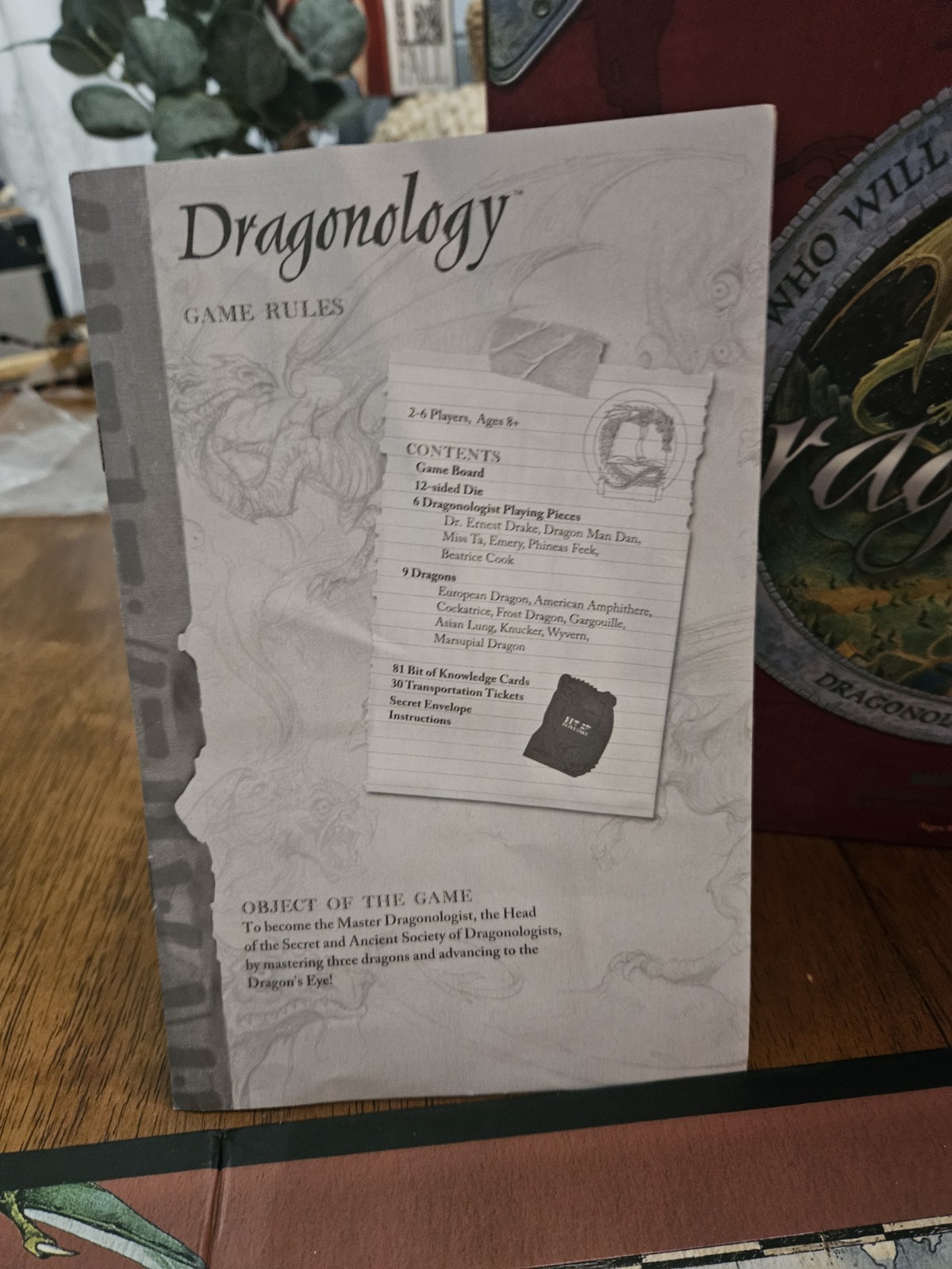 Dragonology The Board Game Complete 2006 Sababa Toys Preowned