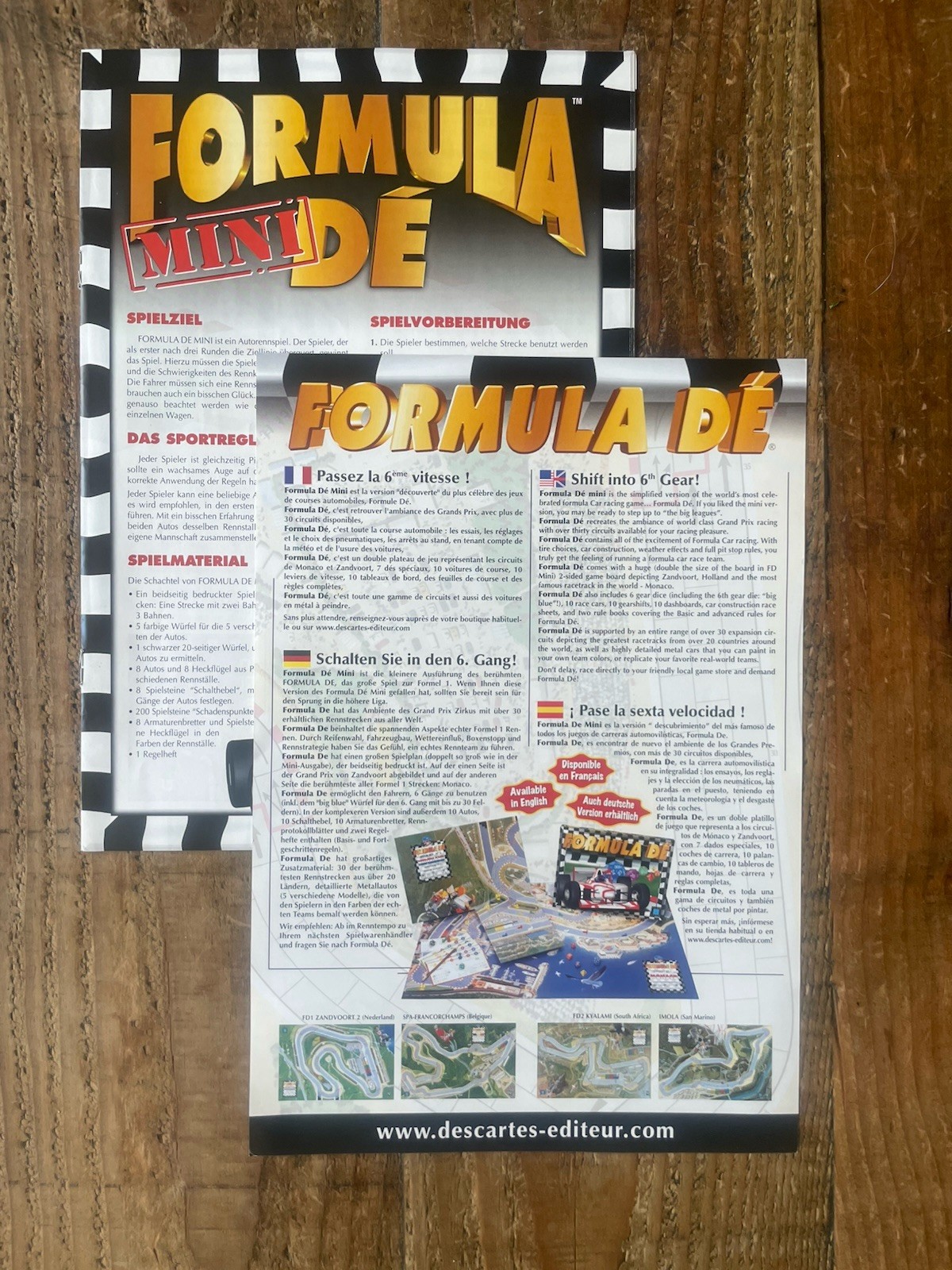 Formula De Mini Racing Game. Euro Games/Descartes 2002. 100% Complete Formula 1.