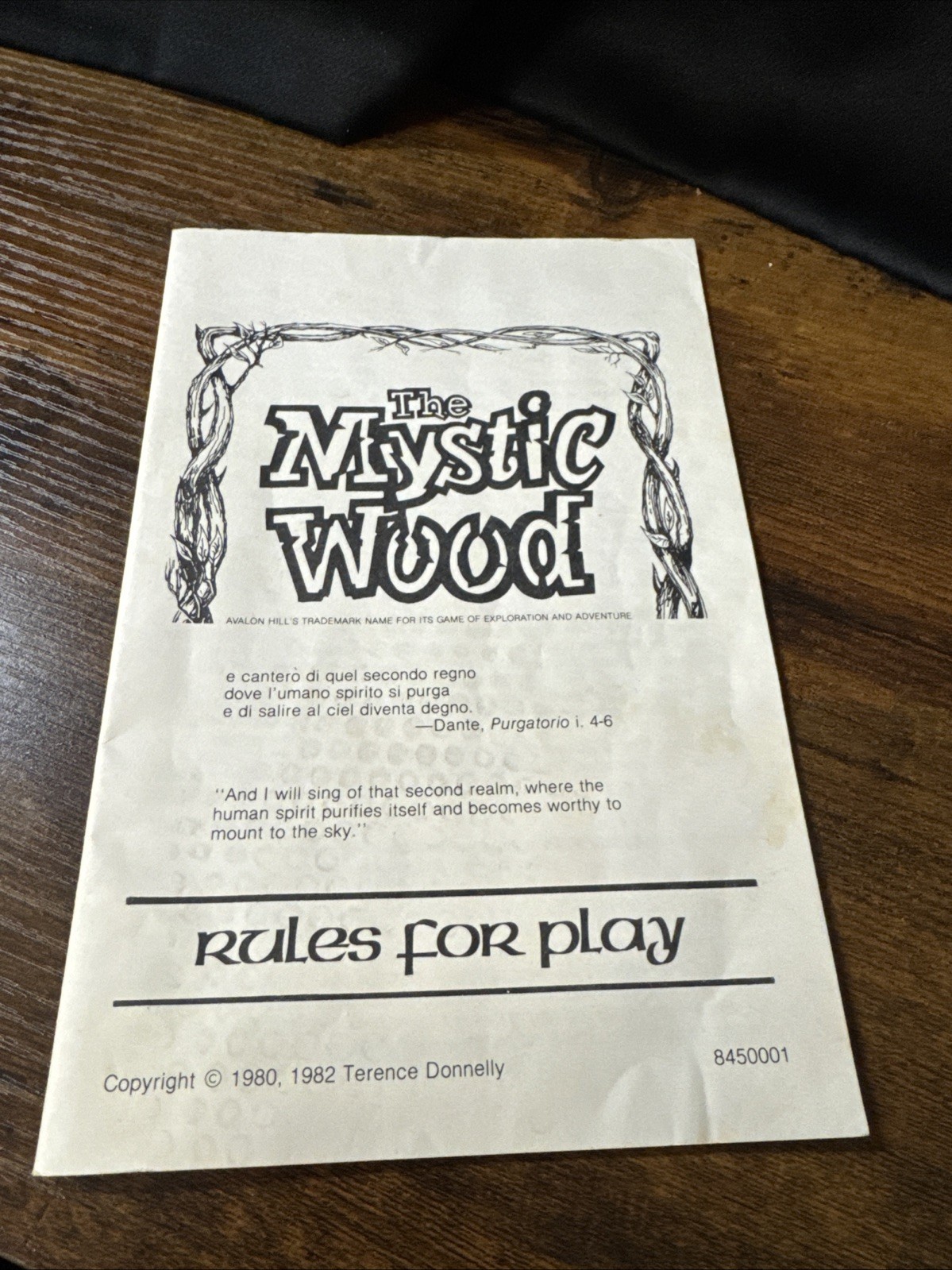 The Mystic Wood – Avalon Hill – Good Condition