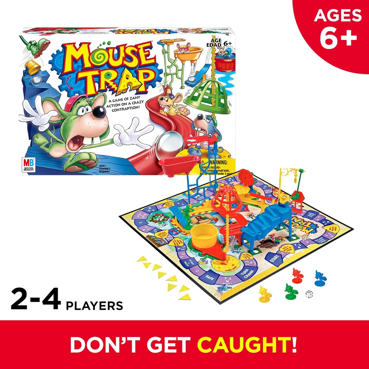 MOUSE TRAP BOARD GAME FOR KIDS 6 AND UP Fun Family Strategy Interactive Gameplay