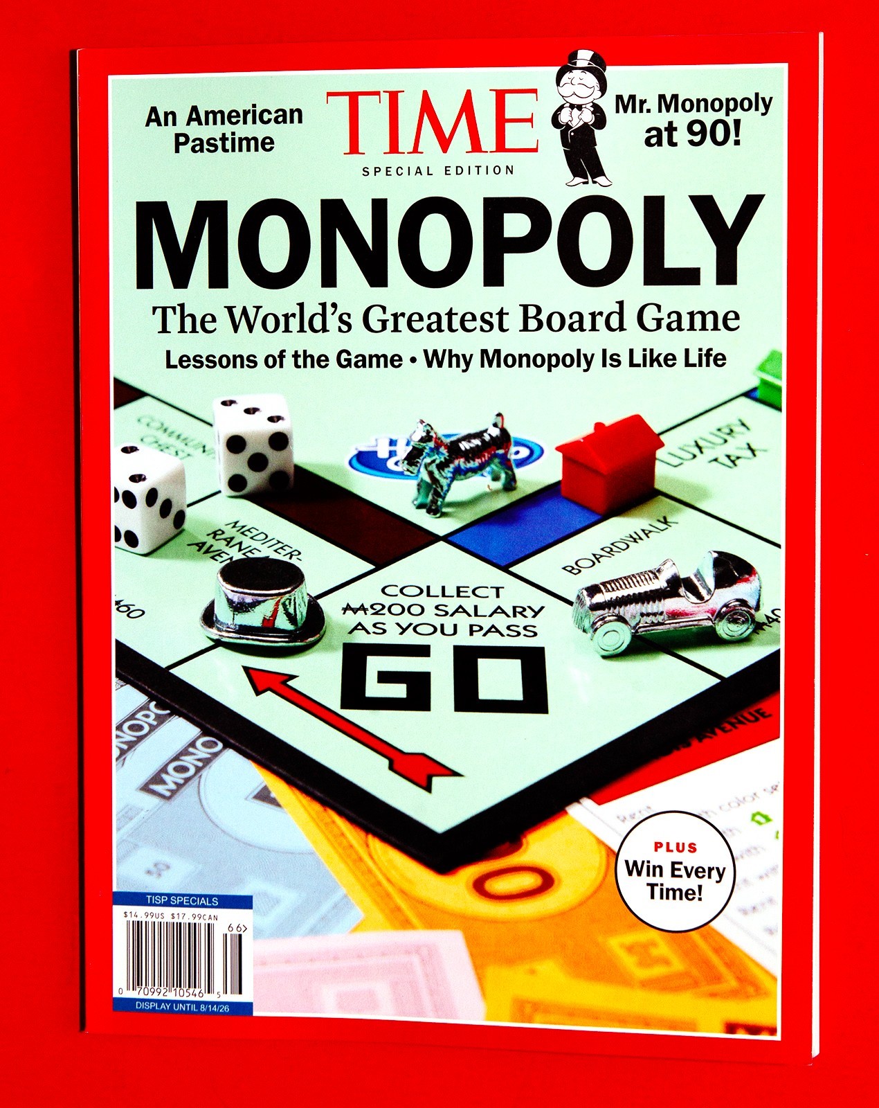 Time Magazine 2026 Monopoly the World’s Greatest Board Game Mr Monopoly At 90!