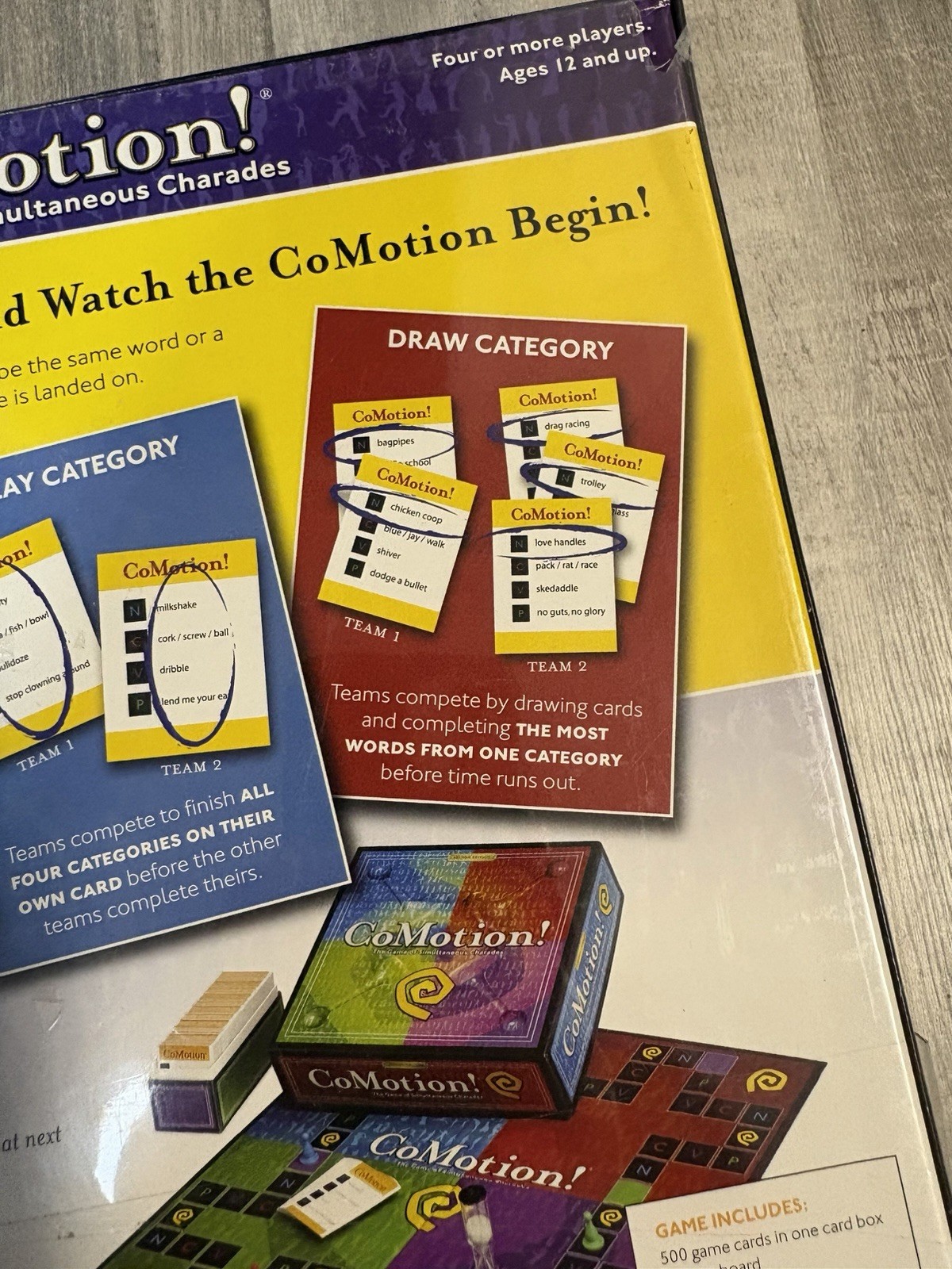 CoMotion! Board Game Second Edition NEW Sealed Simultaneous Charades Party Game