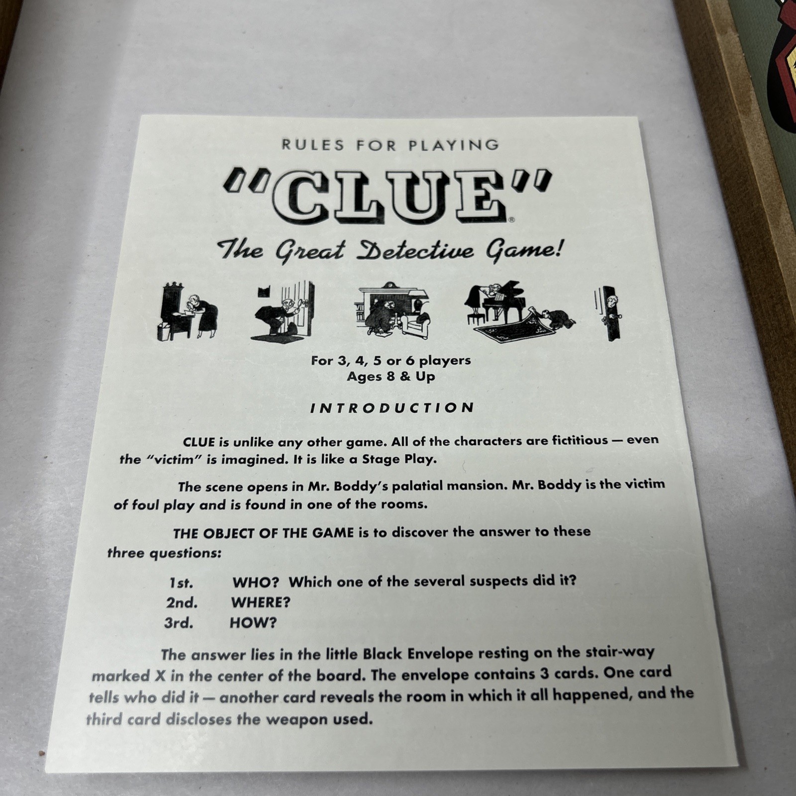 MONOPOLY and Clue Deluxe Vintage 2 in 1 Wood Game Collection Set Complete