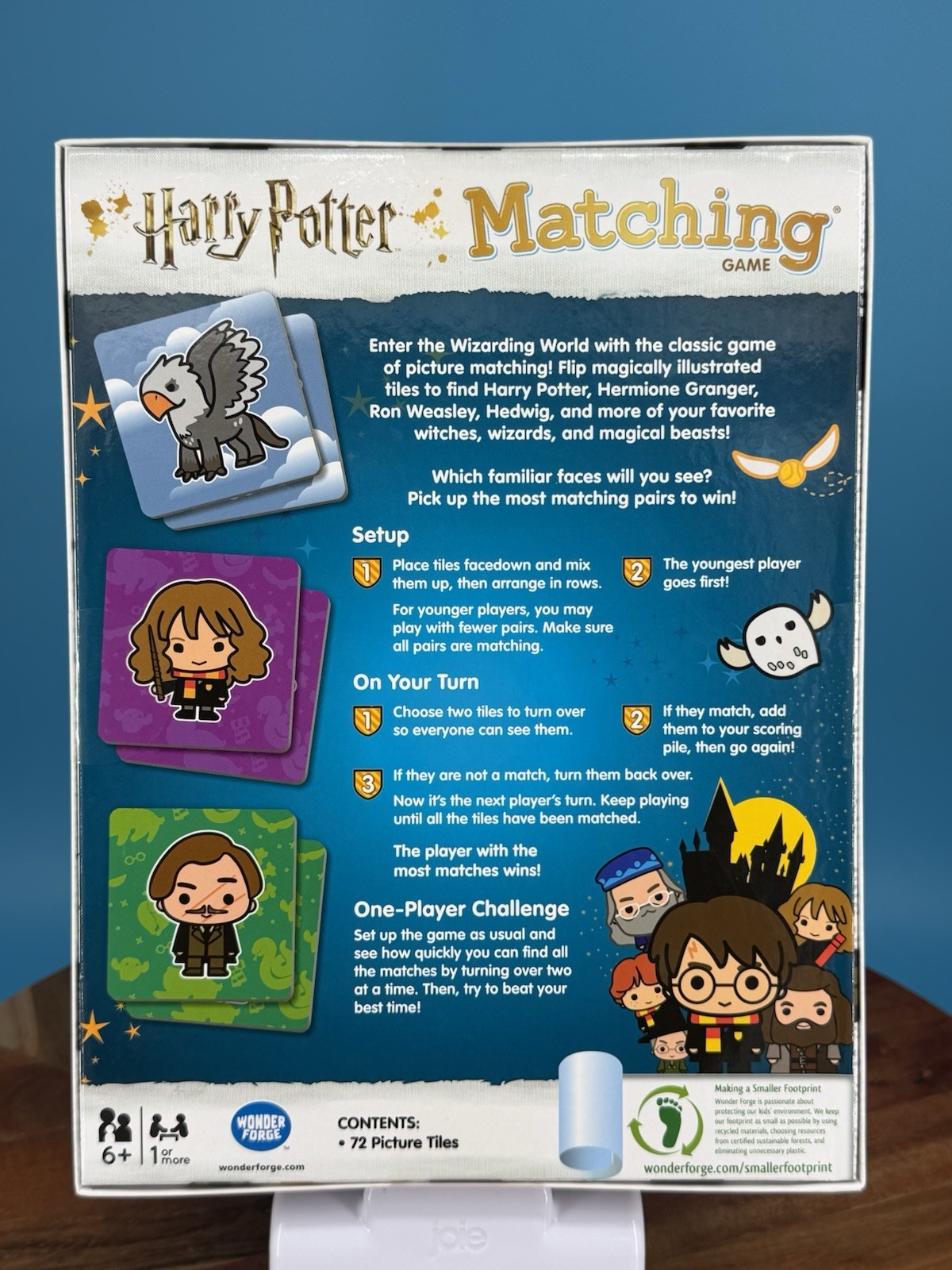 Wonder Forge Harry Potter Matching Memory Game Tile Set, One-Player, 6+