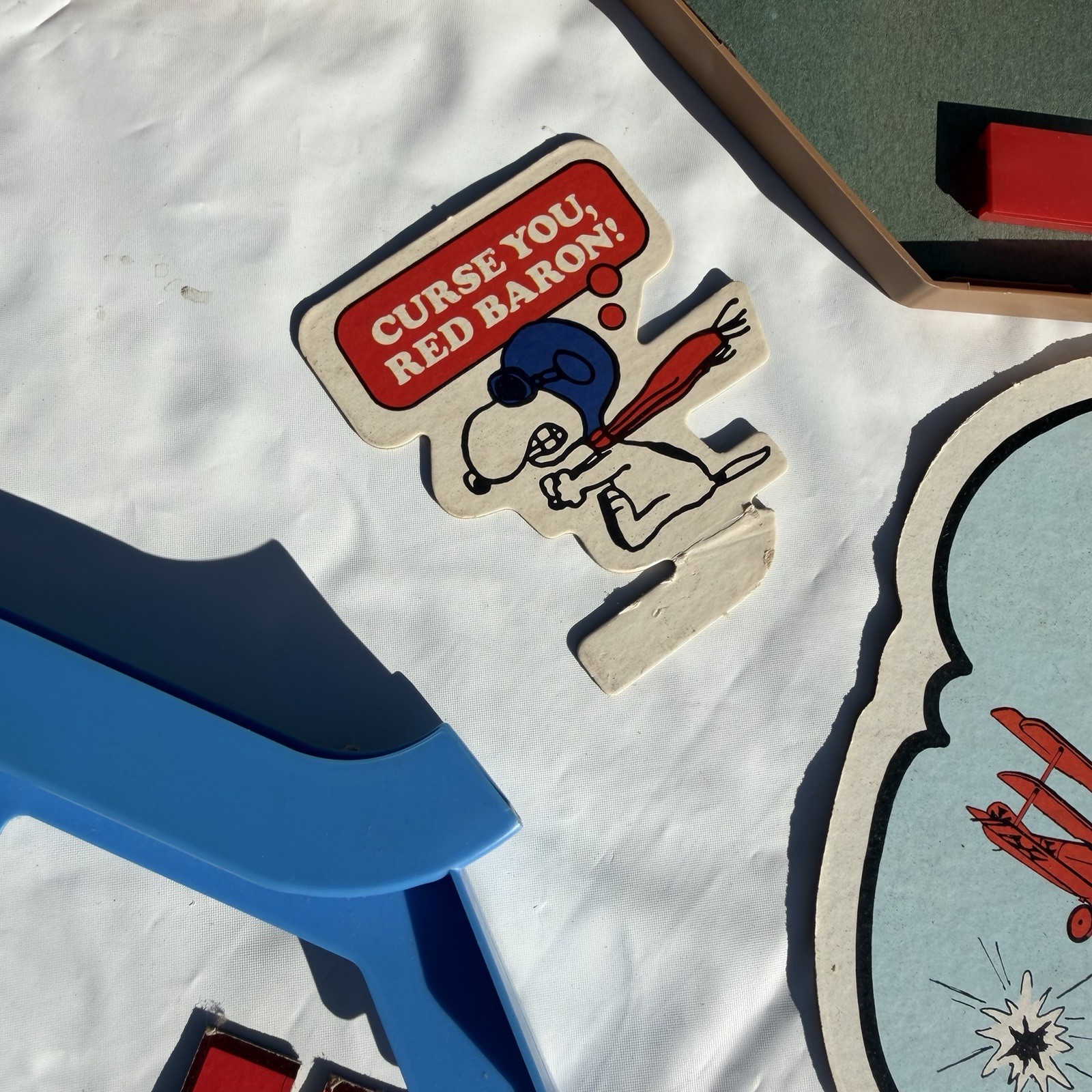 Snoopy And The Red Baron Skill and Action Game Milton Bradley Vintage 1970
