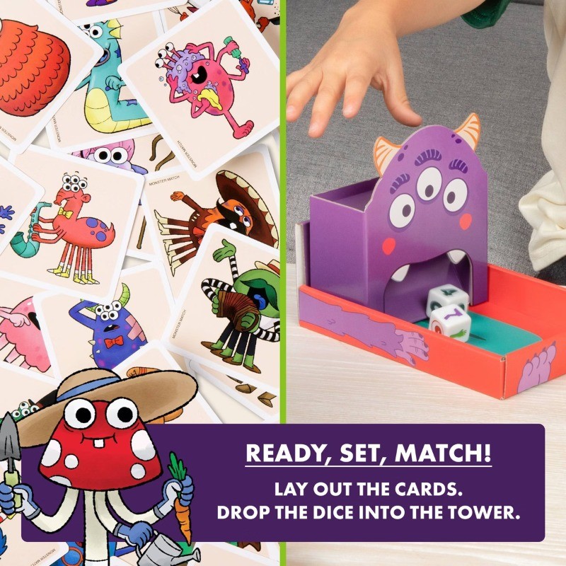 Monster Match Board Game: Educational Social Skills, Fast Play, 2-6 Players