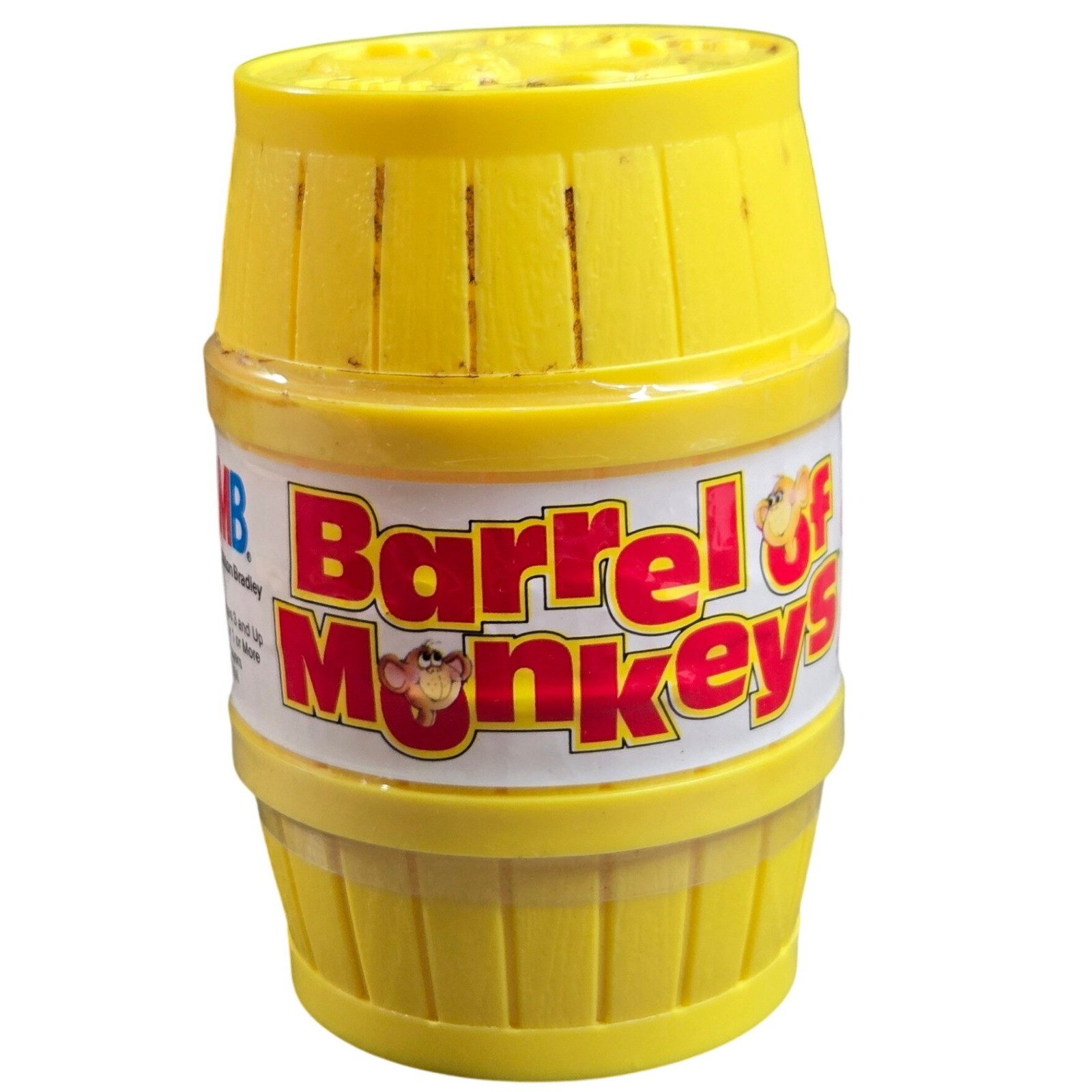 Milton Bradley 4056 Barrel of Monkeys Game Kids Yellow Red Vintage 1989 USA