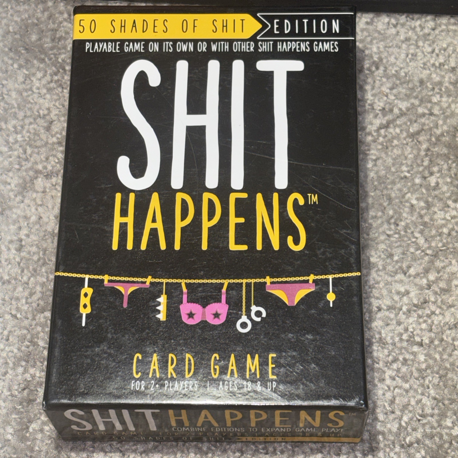 Sh!t Happens Card Game, 50 Shades of Sh!t Edition, 2+ Players Ages 18+ Sealed