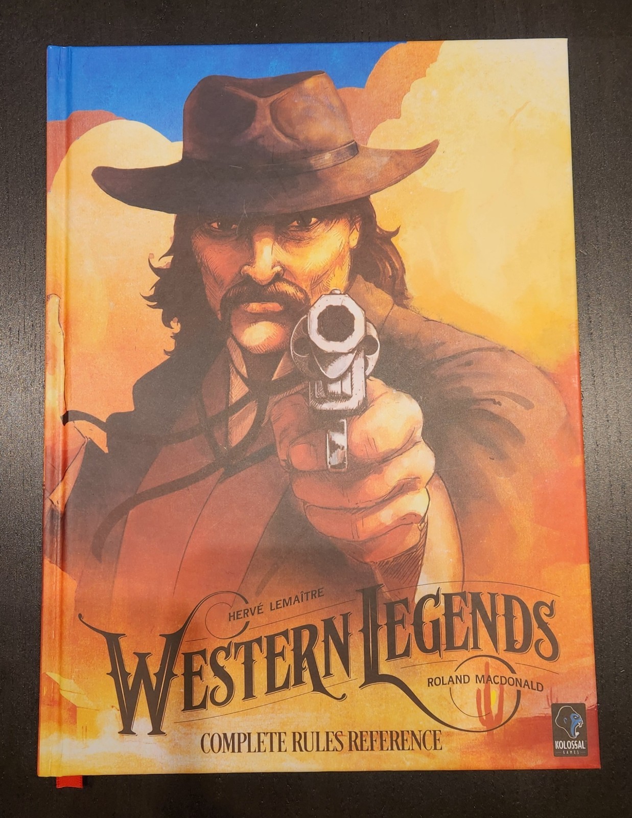 Western Legends Kickstarter exclusive. All-in-one HARDCOVER rulebook. Kollosal