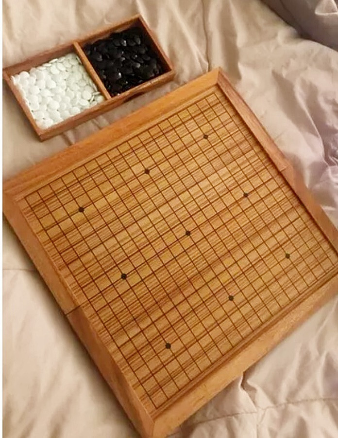 12″ Go Game Wooden Chinese Board Game Complete Set Included Stones, Boxes DHL