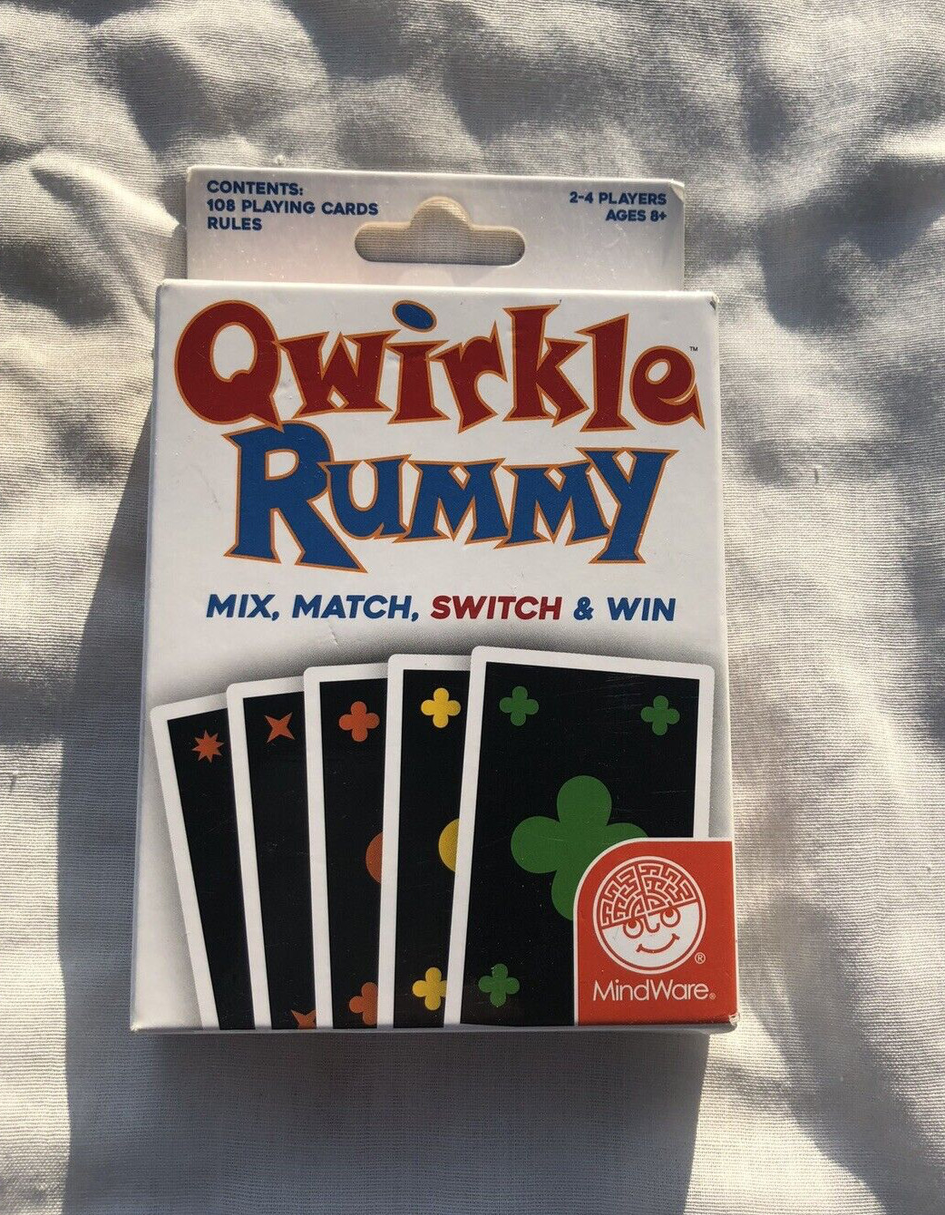 Mind Ware QWIRKLE RUMMY Card Game Mix Match Switch & Win Sealed Cards Ships Free