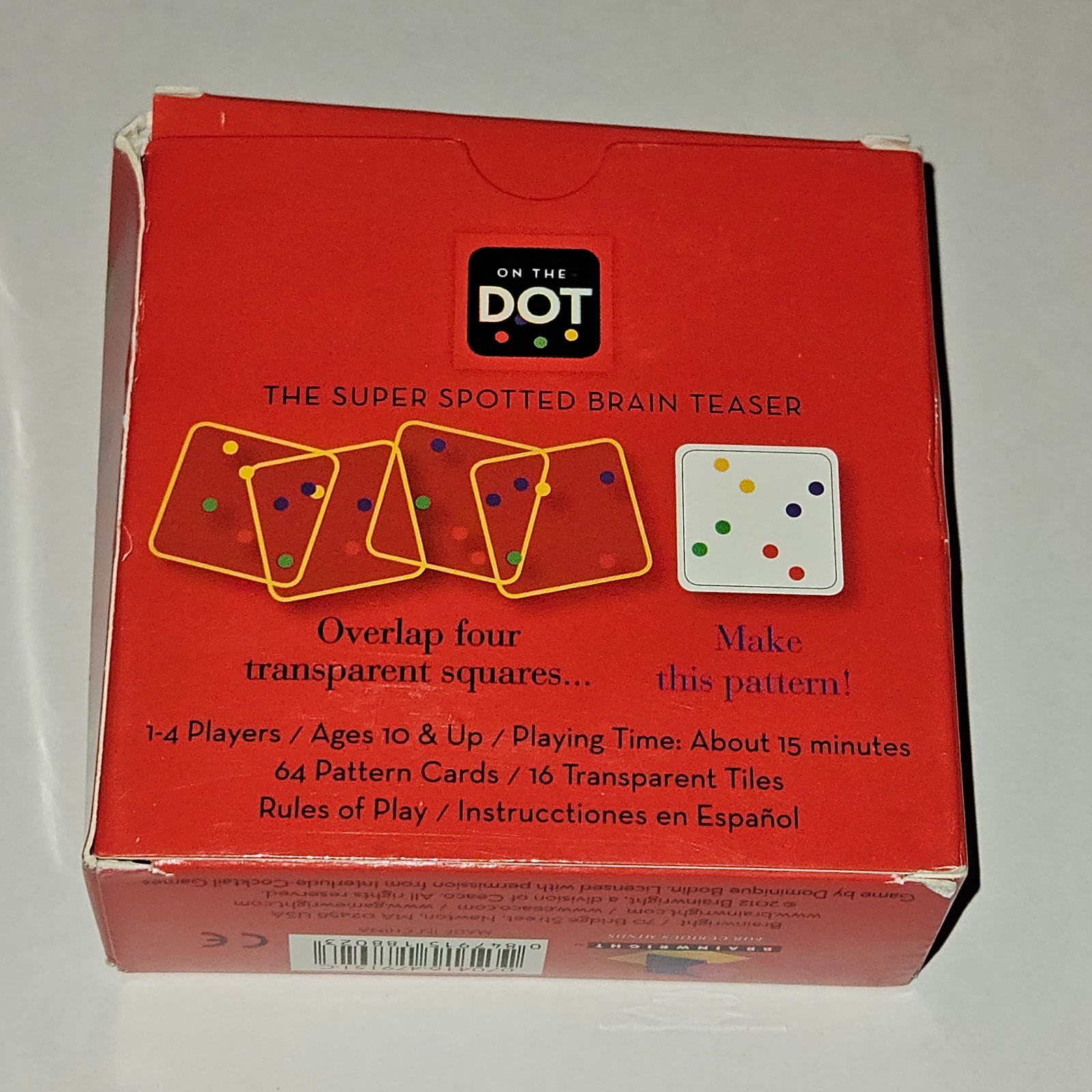 On The Dot Super Spotted Brain Teaser Card Game Box Wear Cards Sealed