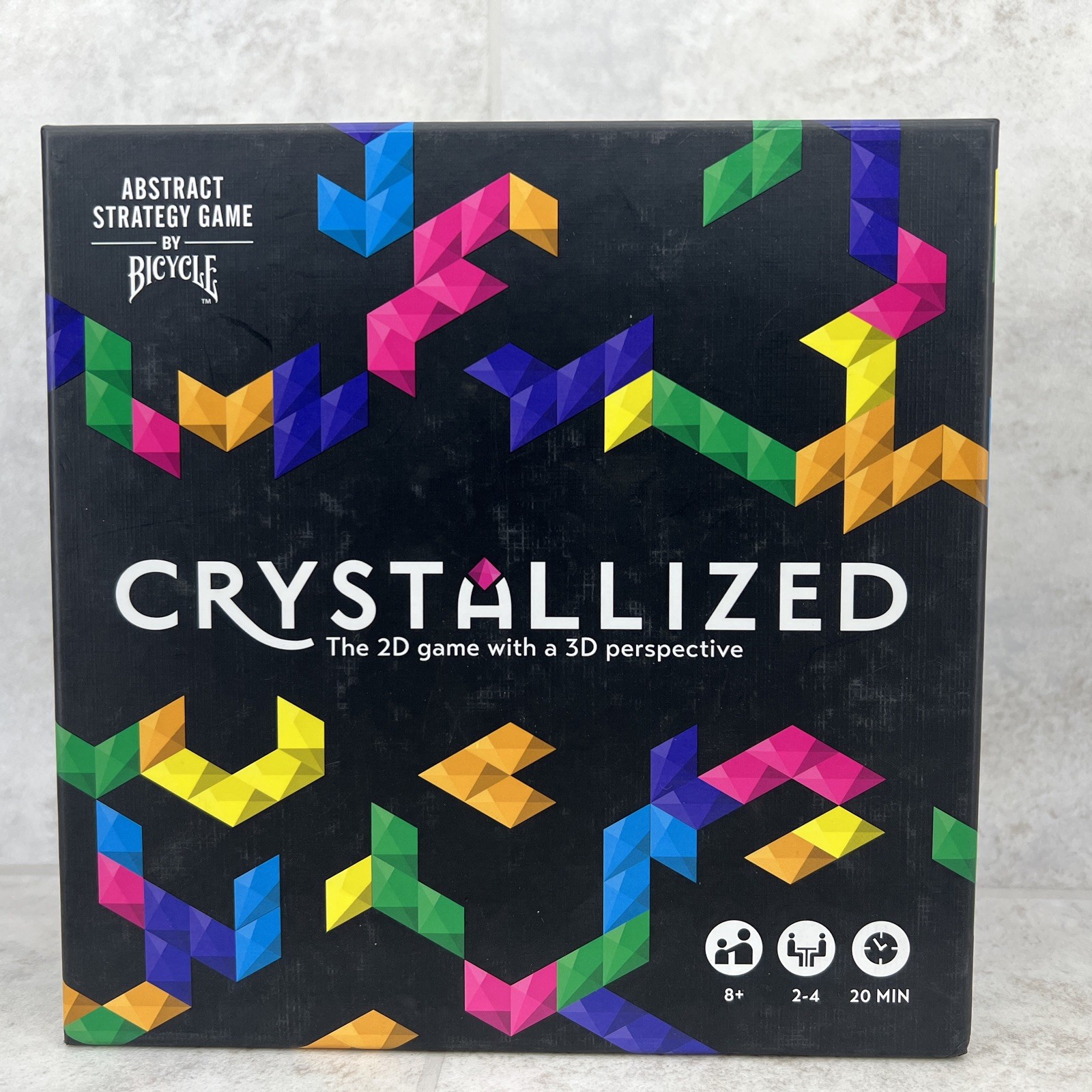 Crystallized Abstract Strategy Board Game Bicycle fun game Brand New