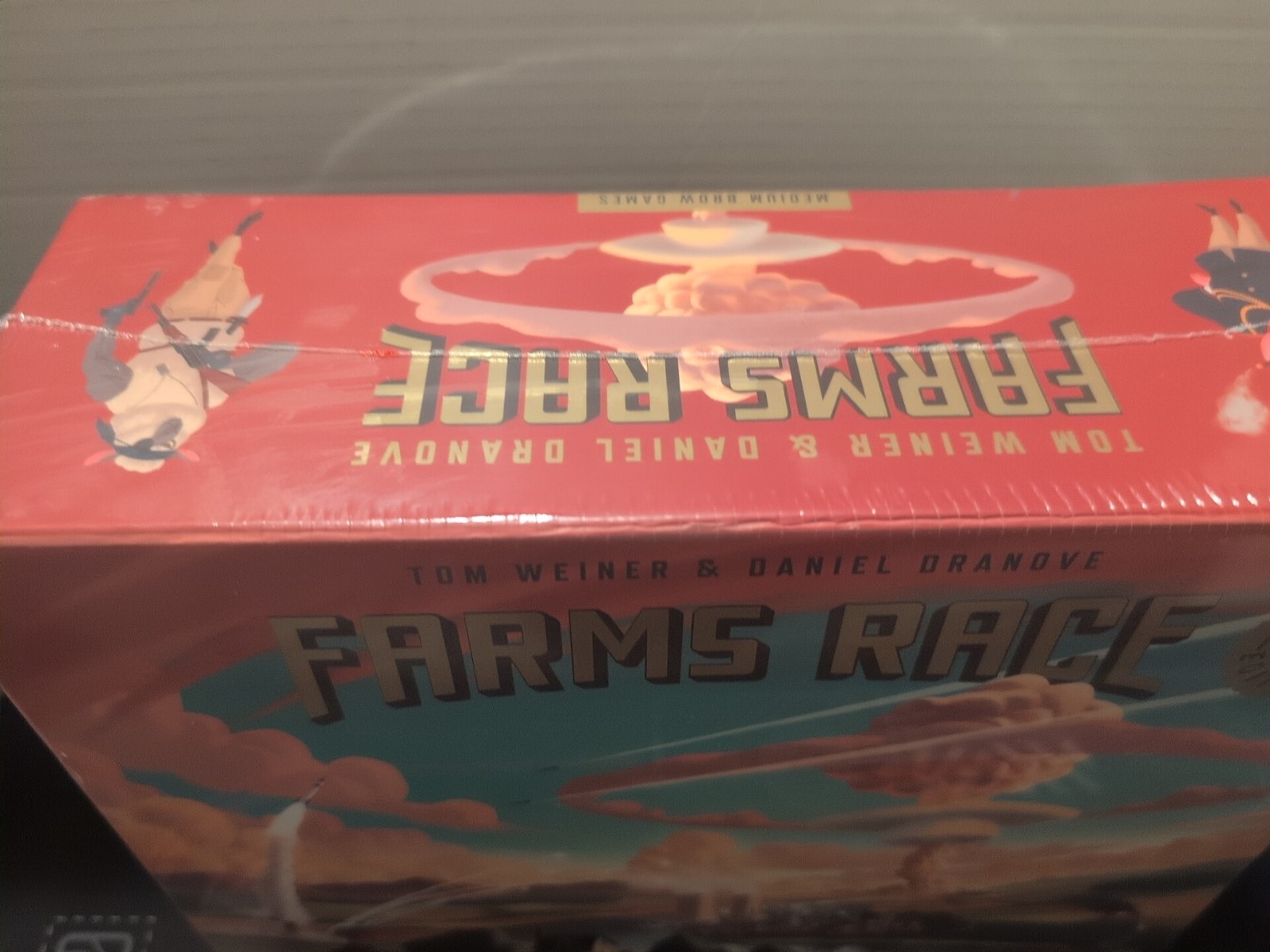 Medium Brow Board Games Farms Race (Kickstarter Deluxe Ed) Box EX/NM