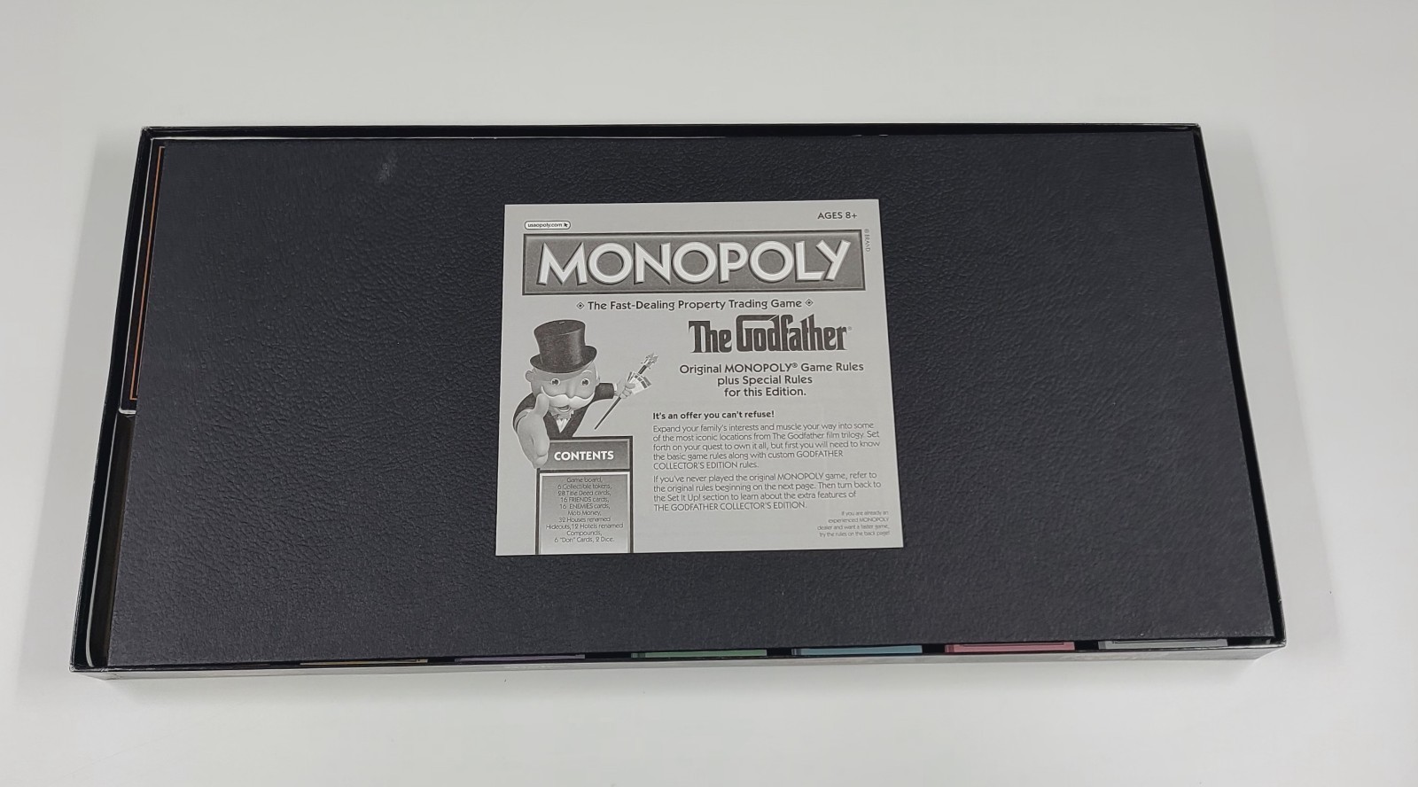 Monopoly The Godfather Collector’s Edition Game: 2012 Complete Set Used