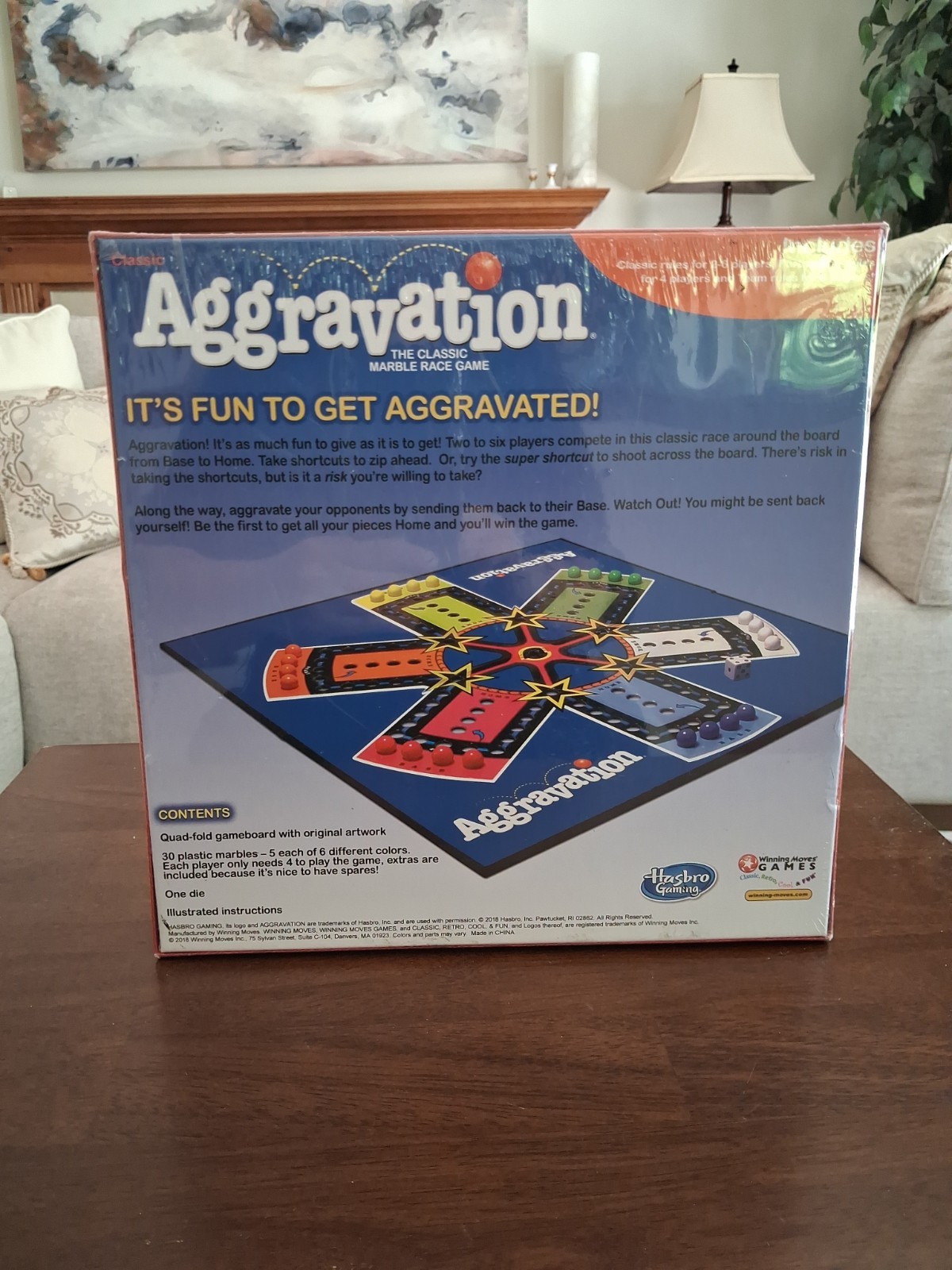 New Original Aggravation Marble Race Board Game New SEALED BOX! FREE SHIPPING!