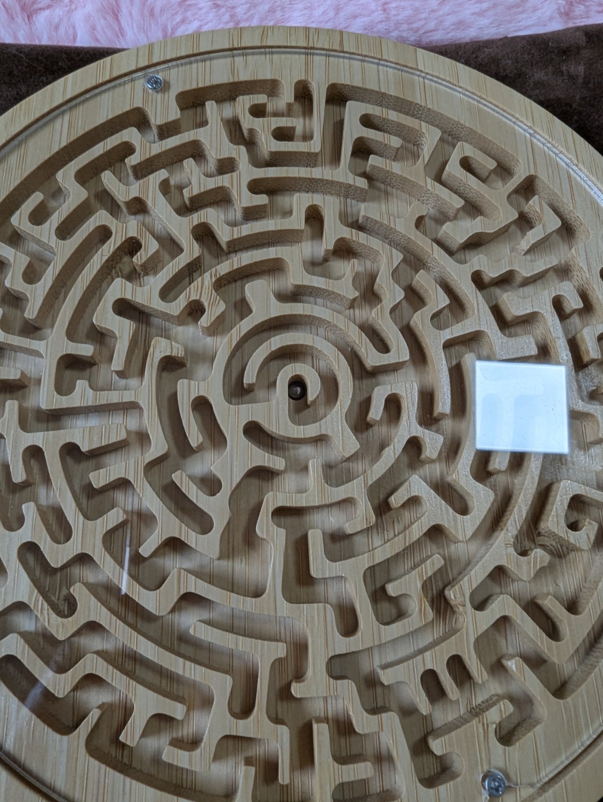 Round Wooden Labyrinth Board Game – Marble Maze for Education and Fun For All