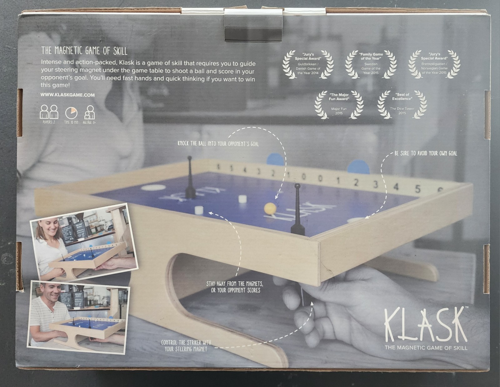 KLASK AN EPIC MAGNETIC BATTLE GAME IN BOX COMPLETE 2019