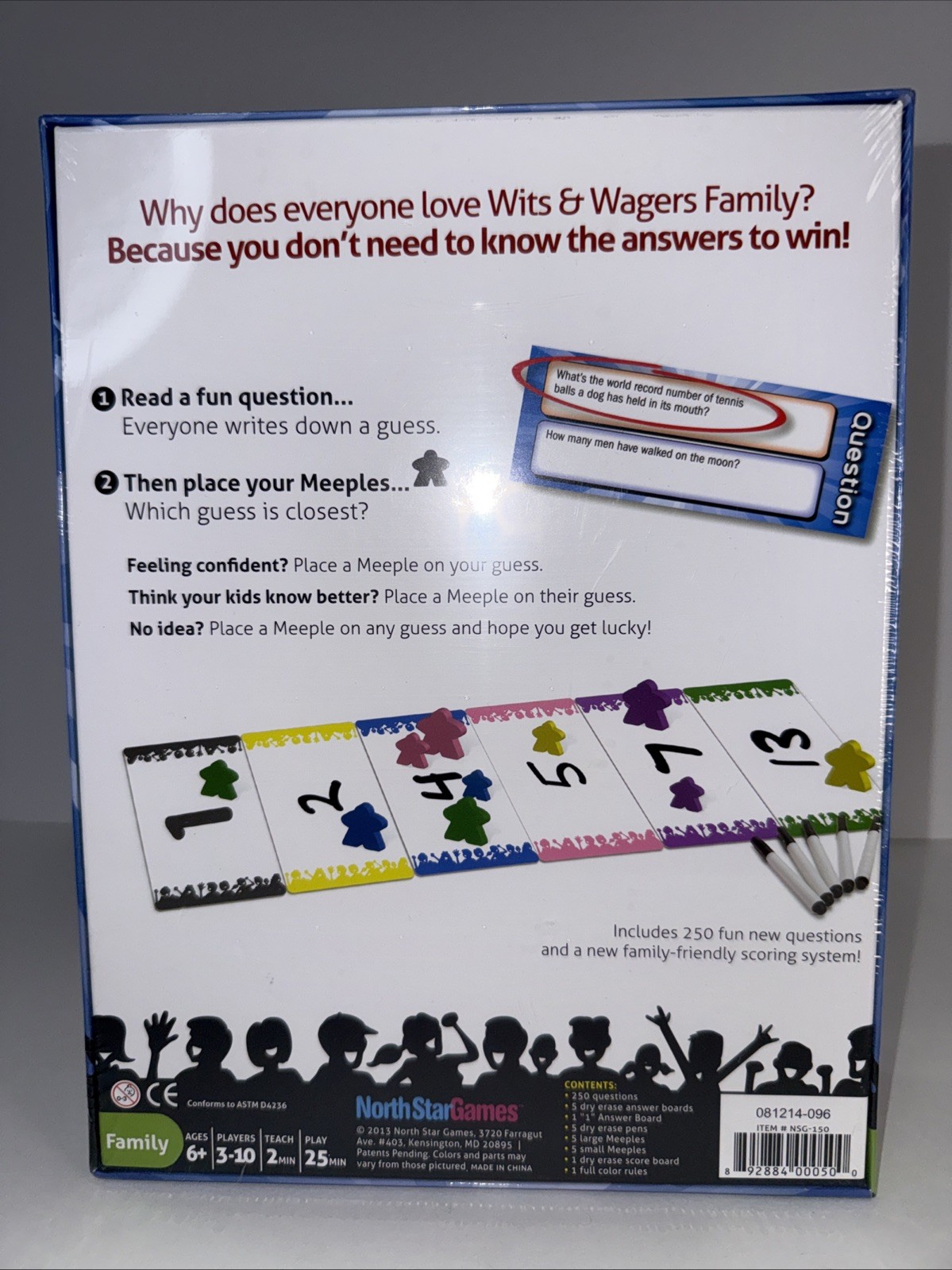 Family Game Of WITS & WAGERS Perfect For Ages 6+ And 3+ Players NIB