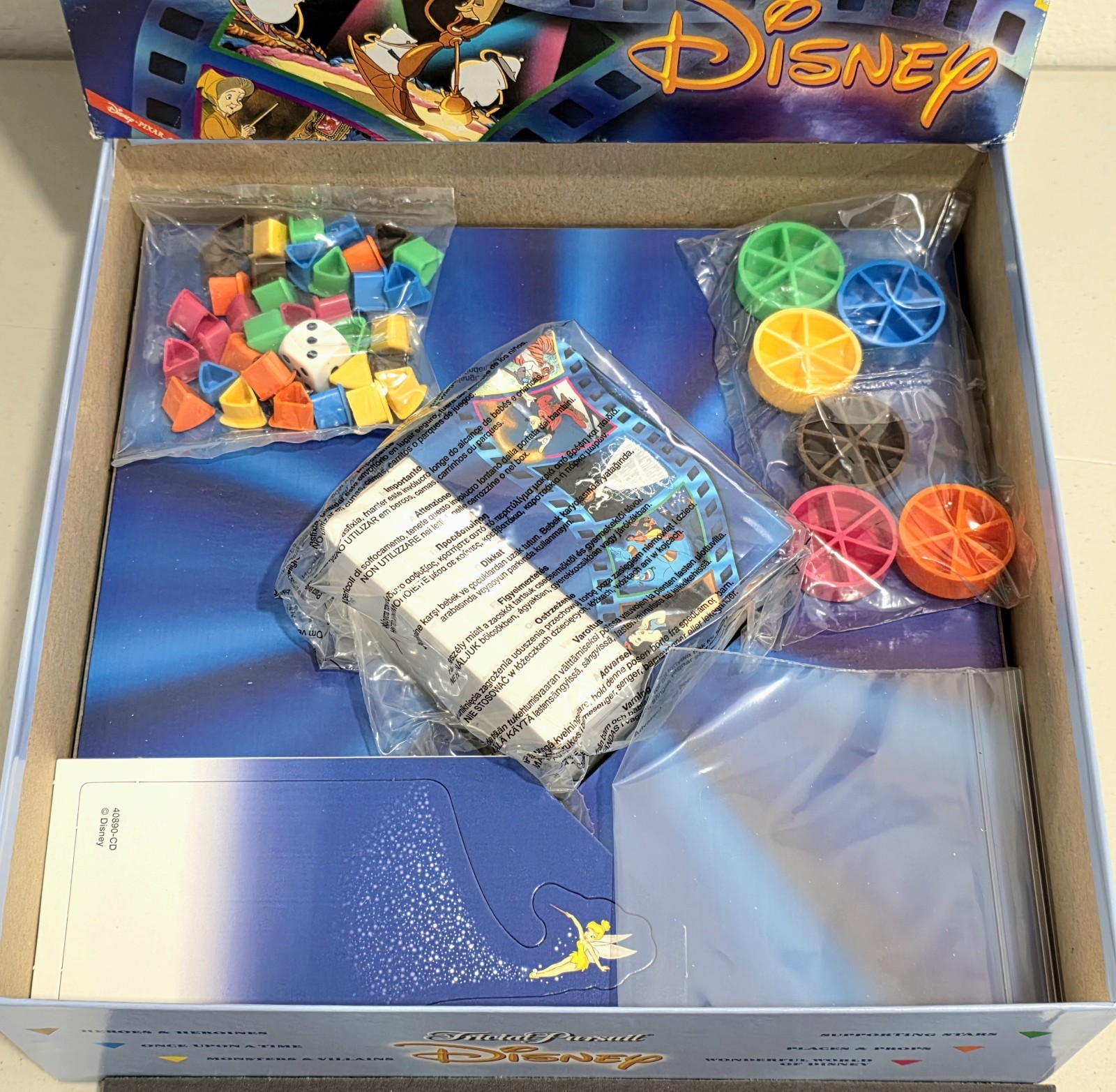 Trivial Pursuit Disney The Animated Pictures Edition 2002 Complete Unopened Pcs