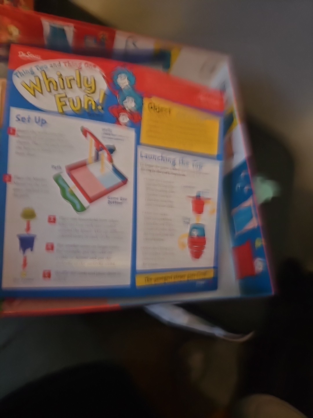 Dr. Seuss Whirly Fun Game COMPLETE Wonder Forge 2016 Kids Family Cat in the Hat