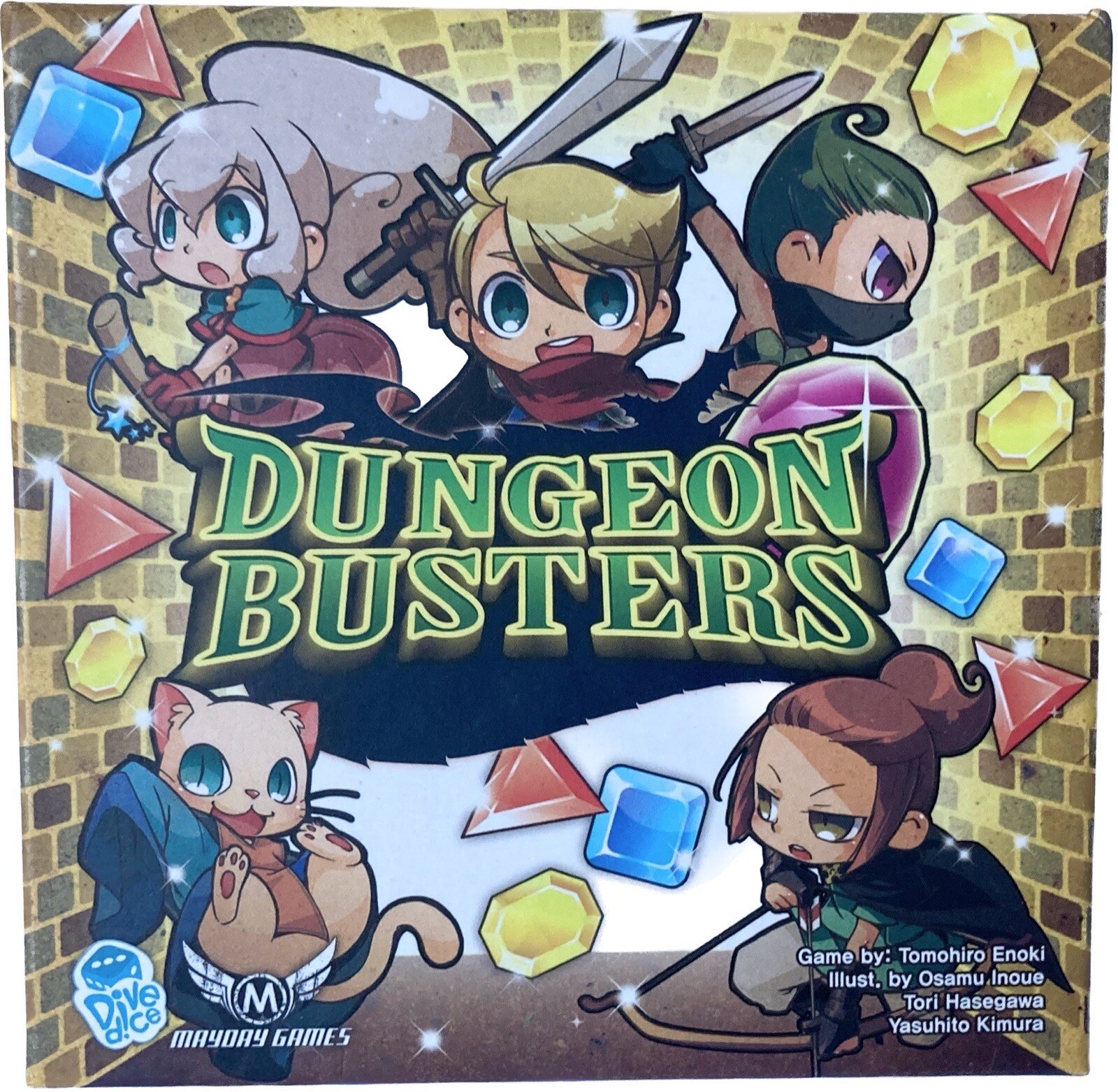 Dungeon Busters Card Game Mayday Games Fantasy Board Kids Teen Brand New OpenBox