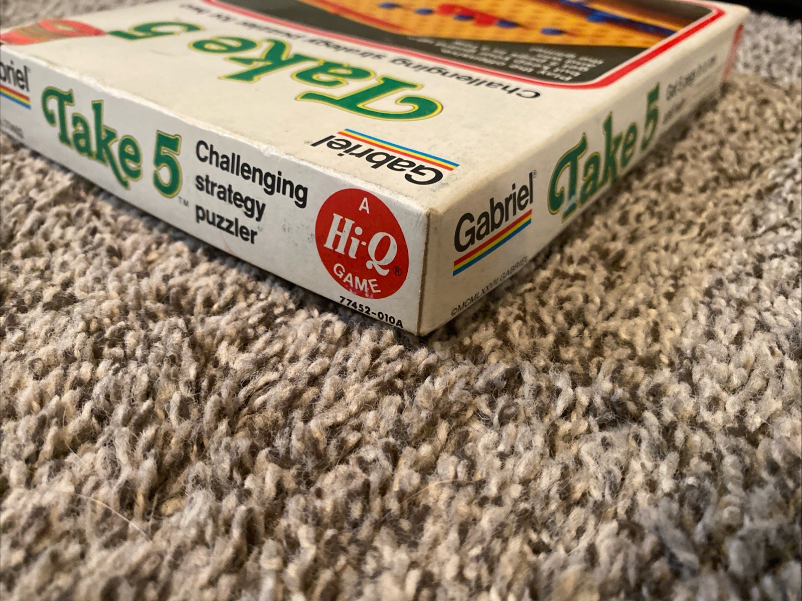 Vintage “Take 5” Game w/ Box 1977 Gabriel Hi-Q Strategy Puzzler