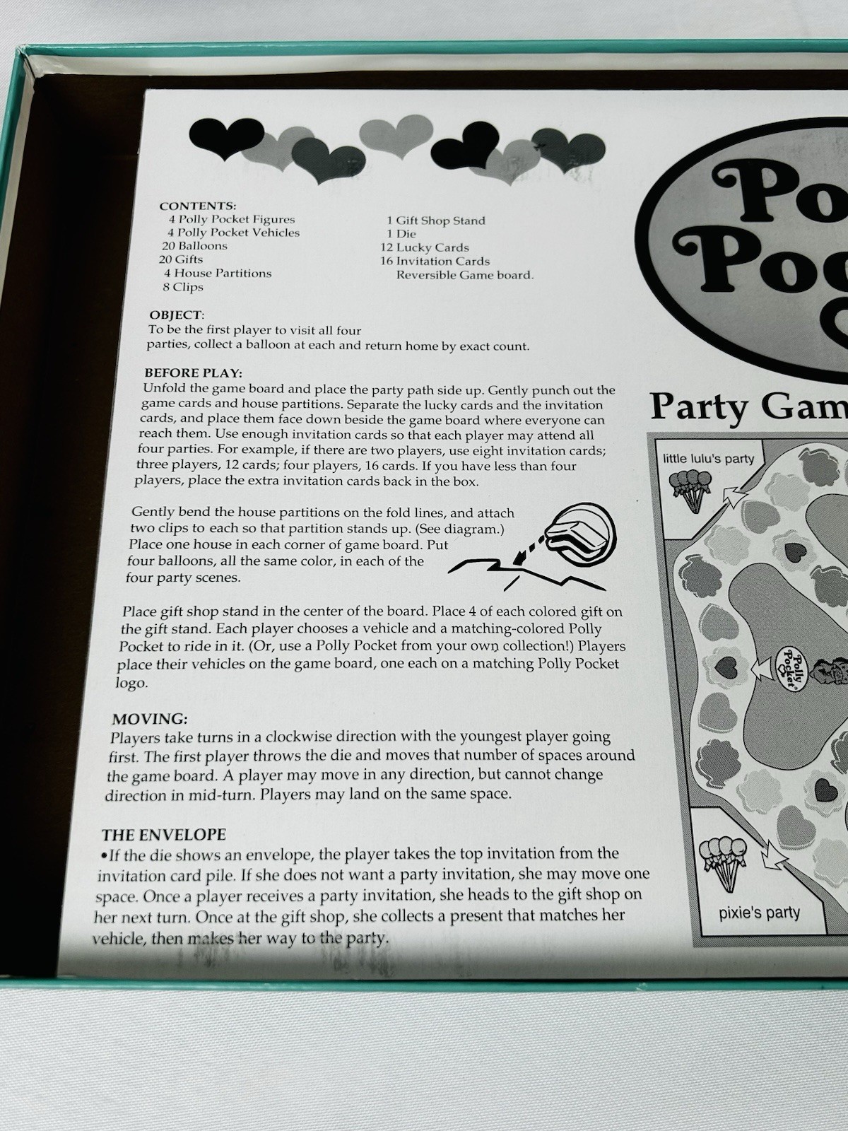 Polly Picket Party Game Rose Art Brand No 03061 2 to 4 Players