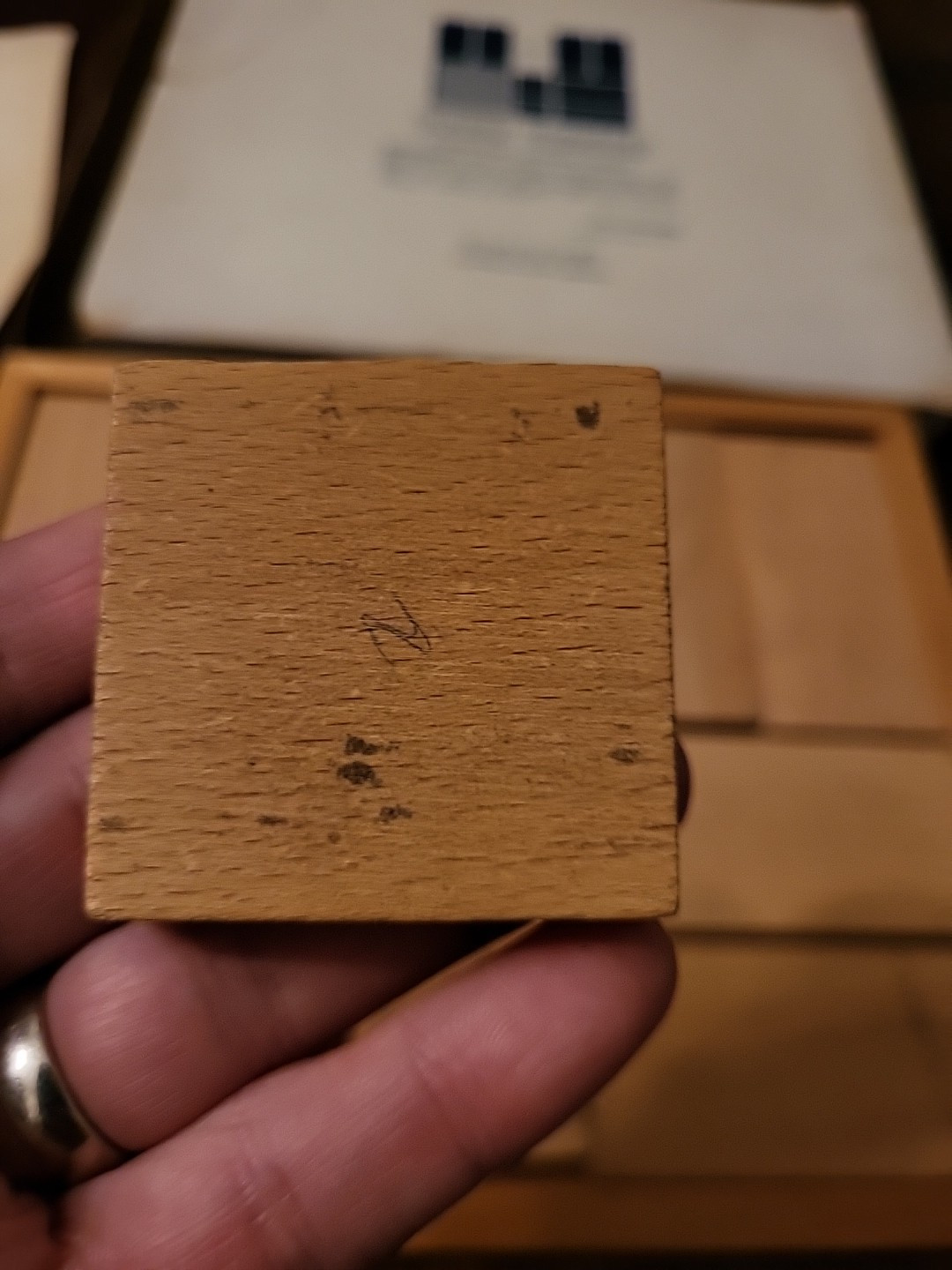Vintage Dante Carpenter’s Bench Solitaire Slide Puzzle Brain Teaser Complete