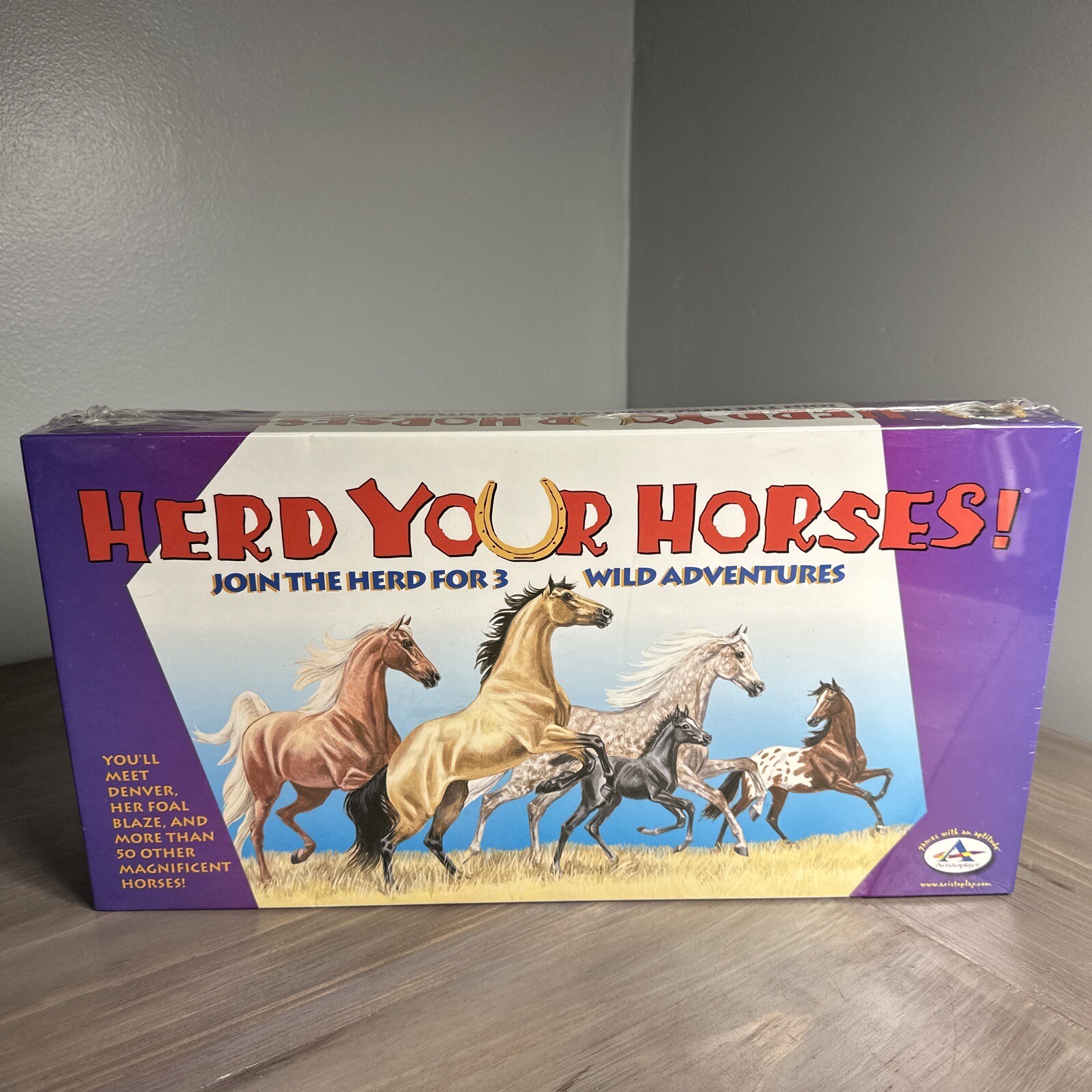 Herd Your Horses Board Game 3 Wild Adventures Aristoplay *New & Sealed*