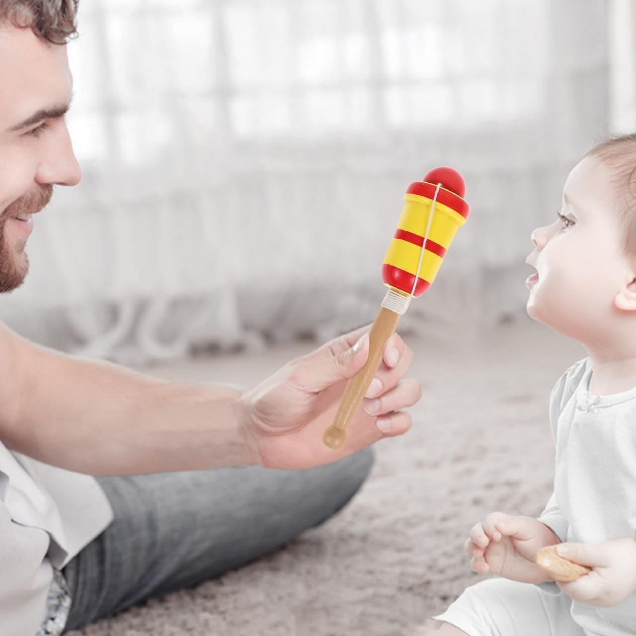 Wooden Catch Ball, Retro Toys – No Batteries Required, Fun for Unisex Children