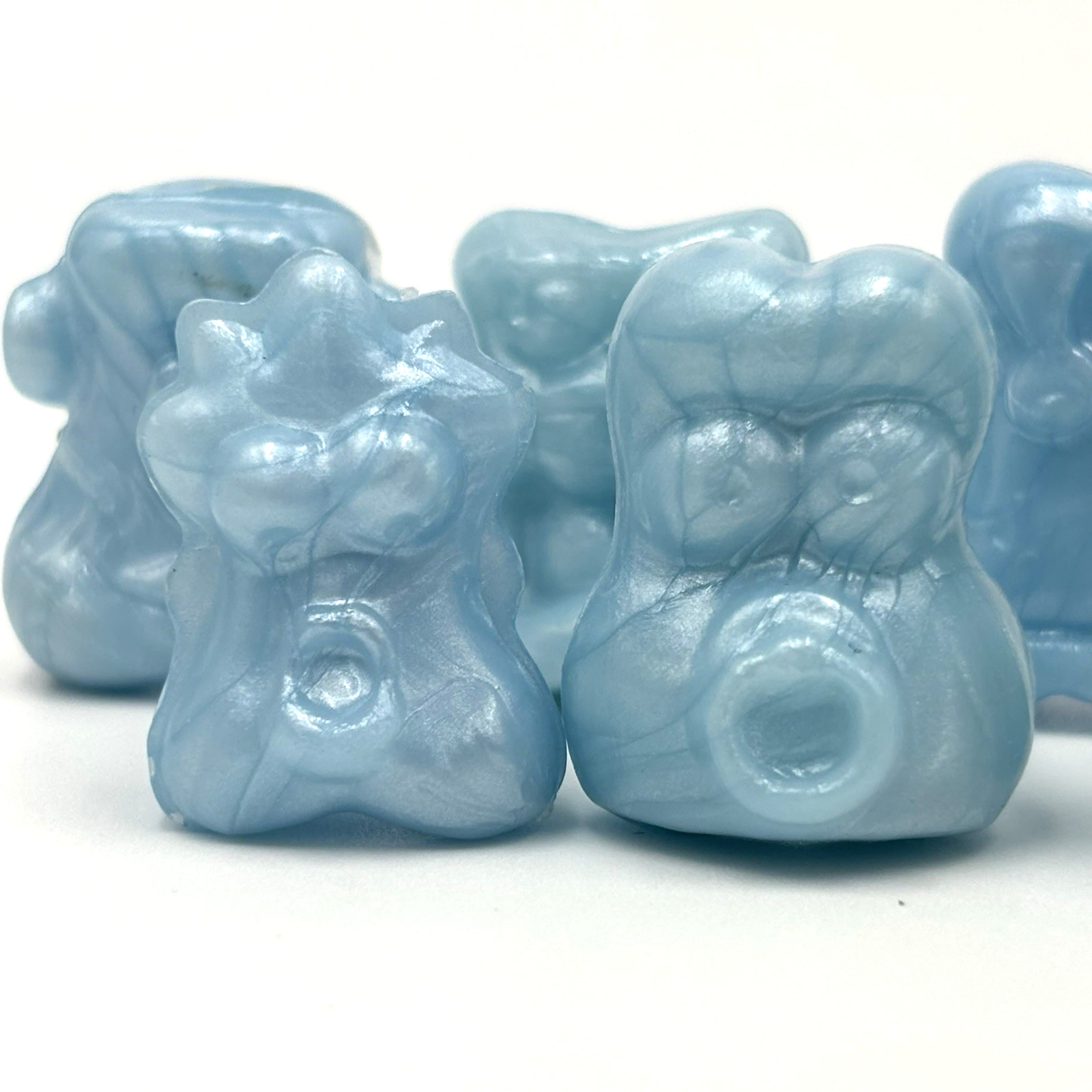 Lot of ORIGINAL 1996 Light Blue Metallic Toothpaste Gogos Crazy Bones
