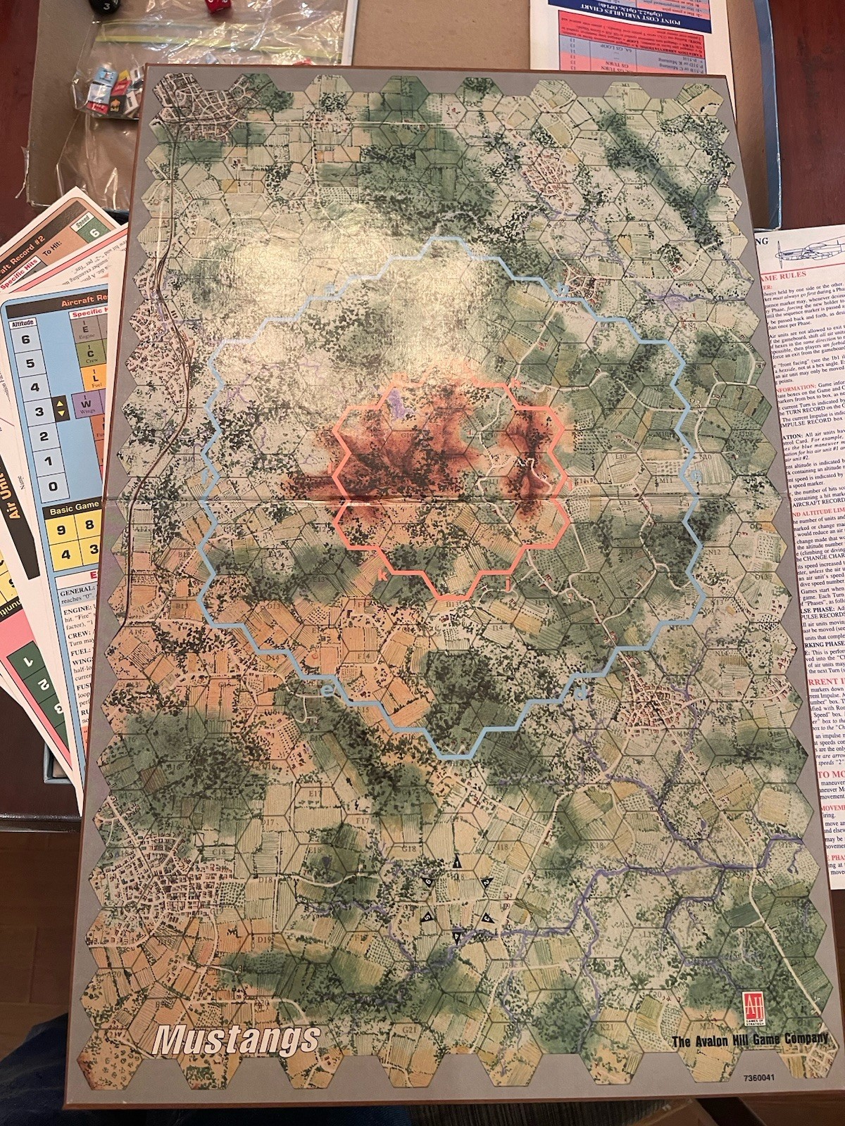 Avalon Hill Military Board Games Vintage Lot Of 3 War @ Sea, Mustang, Battle Of