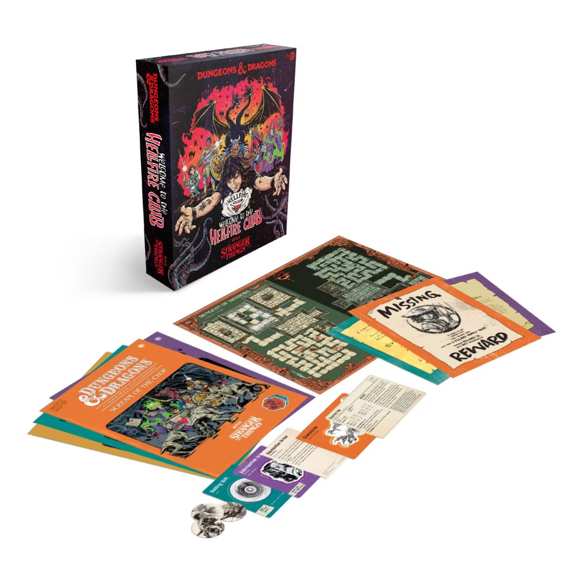 Dungeons & Dragons Stranger Things Hellfire Club Board Game – Netflix Official D