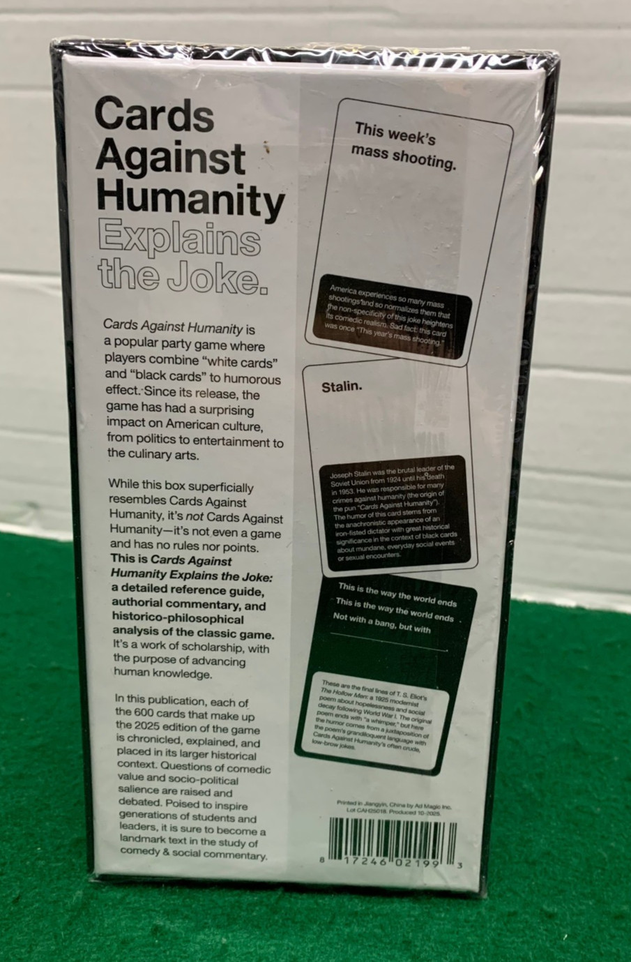 Cards Against Humanity Explains the Joke – NEW SEALED