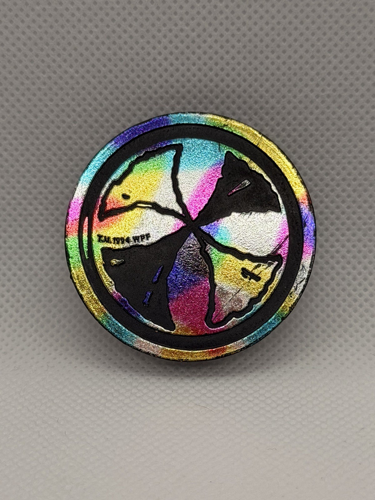 Double Thick POG Slammer Cross from 1994 World Pog Federation #36 WPF