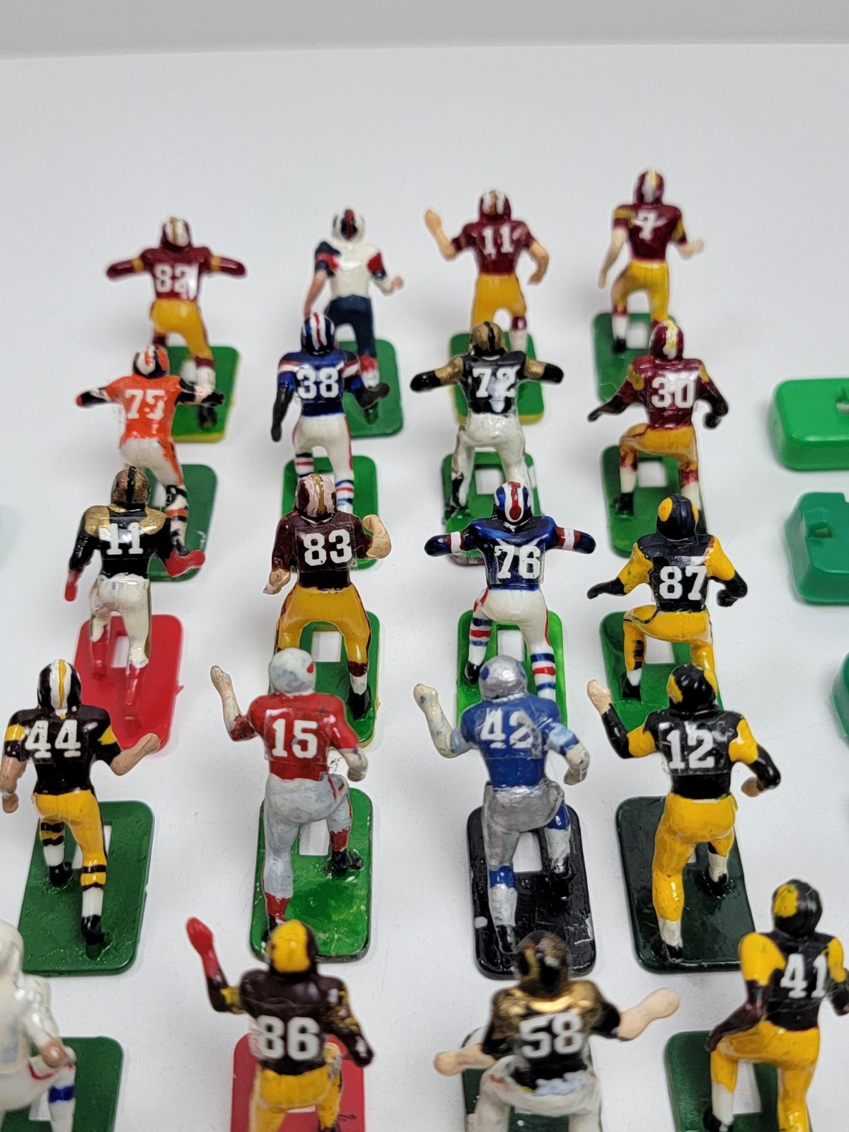 Vintage Tudor Electric Football Game NFL Team Figures Lot Of 24 Mixed