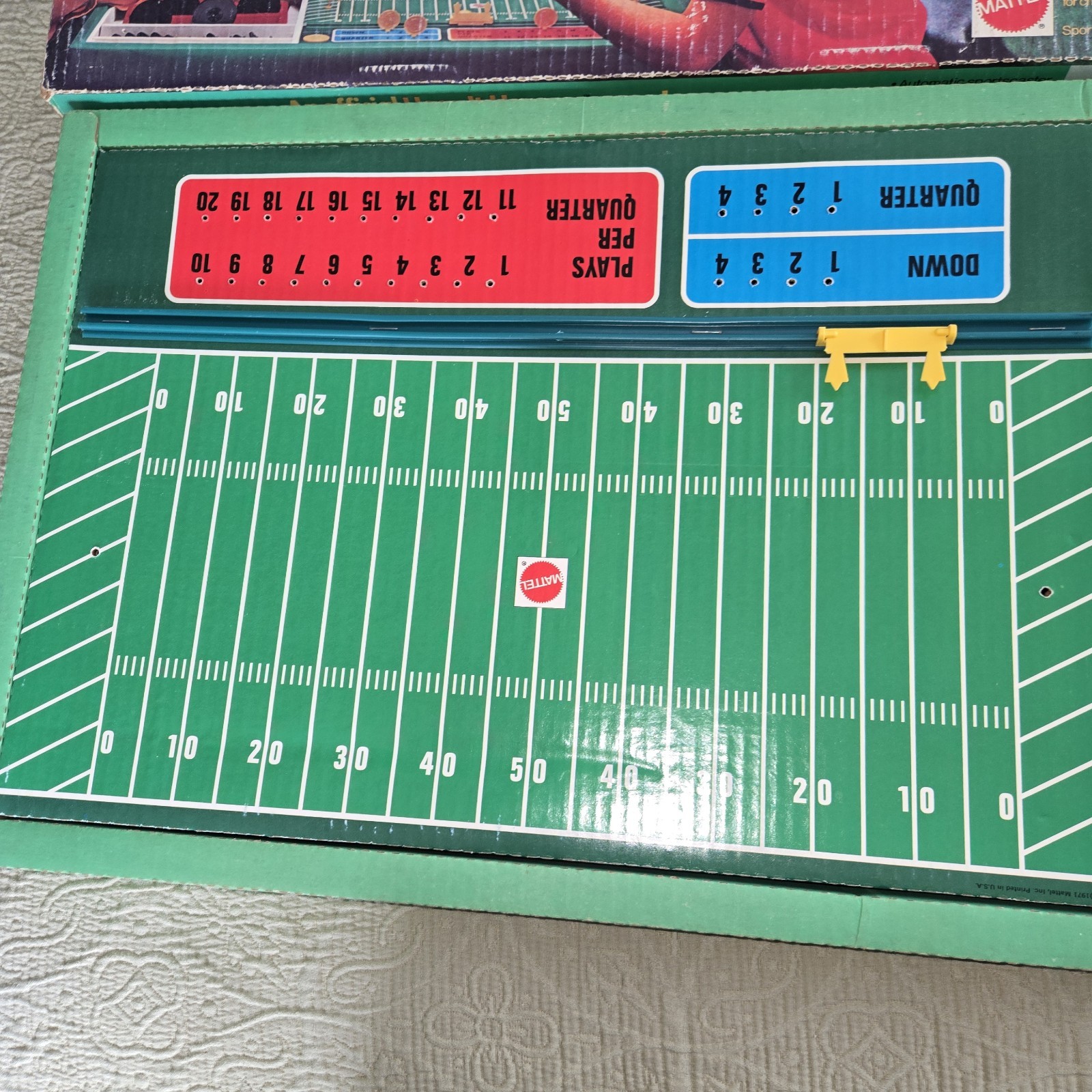 Mattel Talking Football Game – 1971 – Hear It Happen – COMPLETE- WORKING