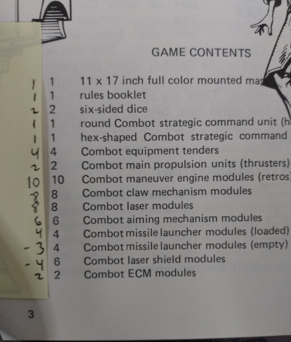 Vtg Combots Strategy Board Game FASA 1603 1983 Sci-fi Fantasy Role Playing