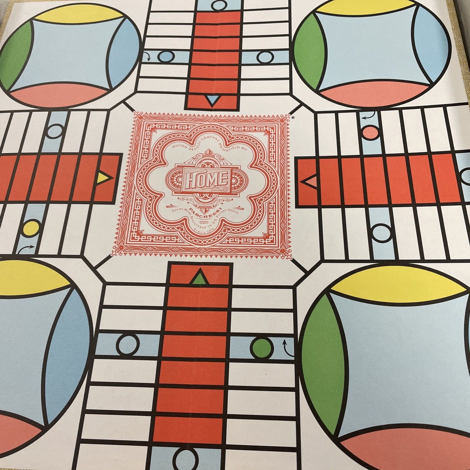 Milton Bradley Game Deluxe Edition Parcheesi Complete 1989