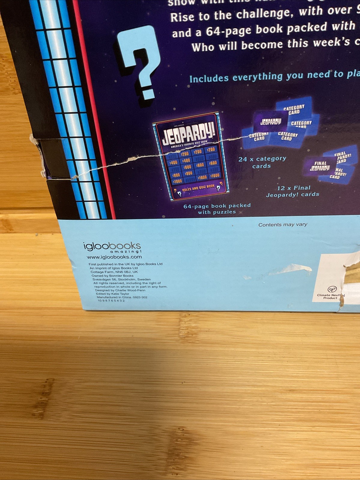Jeopardy! America’s Favorite Quiz Show Board Game Complete Set New In Open Box.