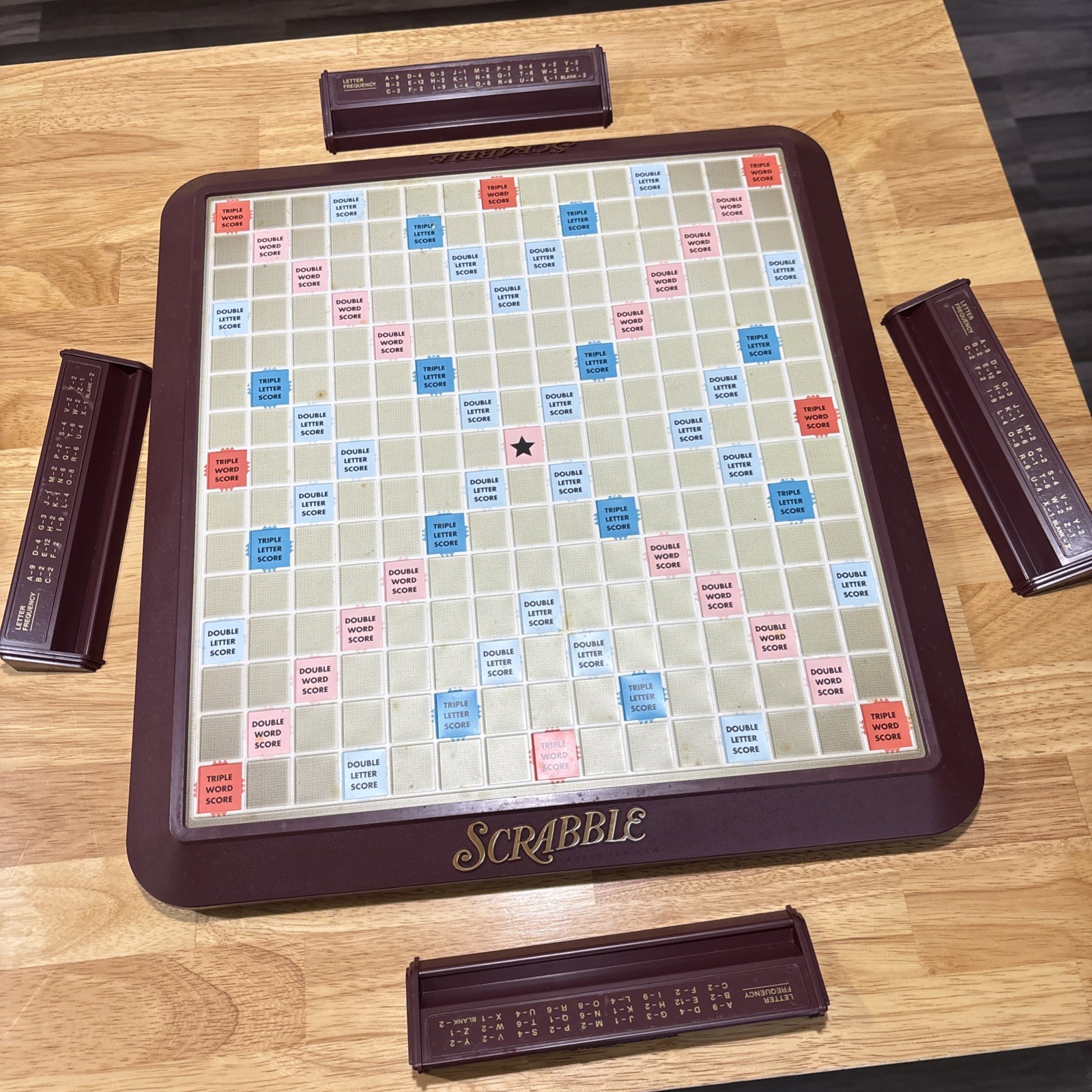Milton Bradley 4034 Scrabble Deluxe Edition Board Game 2001