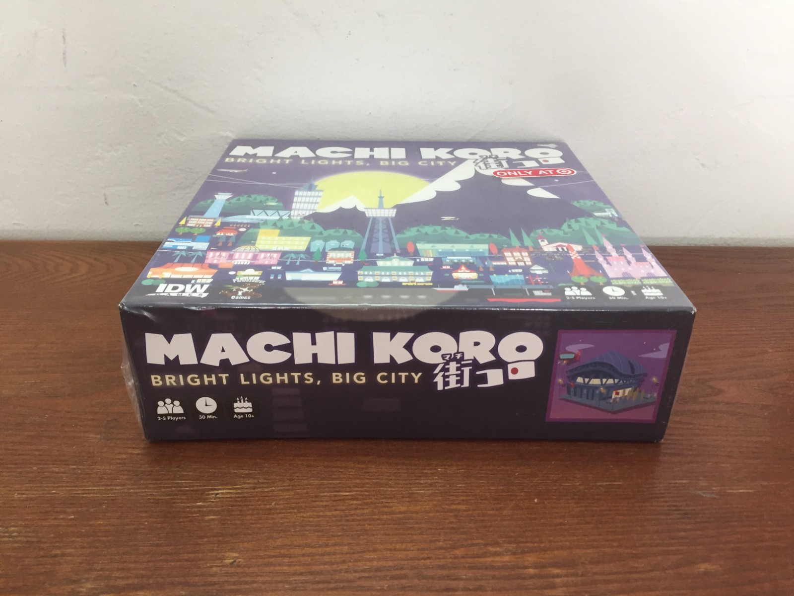 Machi Koro Bright Lights Big City Card Game by IDW Games Target Exclusive – New