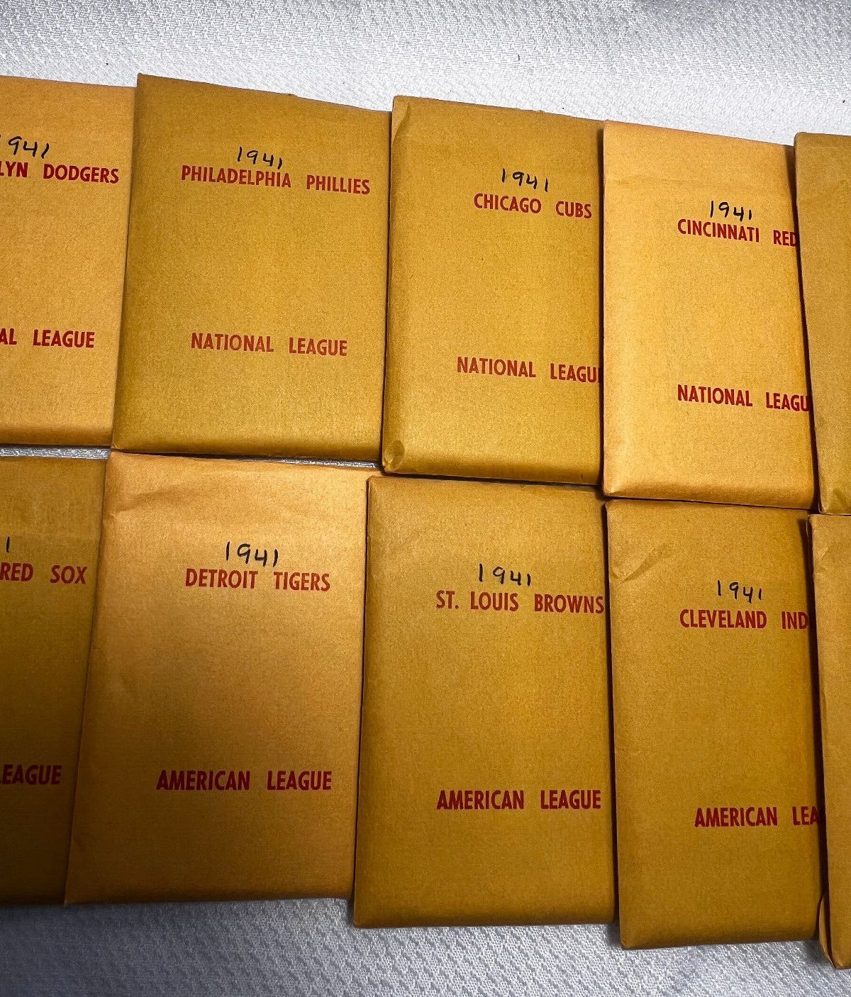 1941 APBA Baseball Cards Made In 1977 16 Teams 20 Players Per Team 12 Is On 56