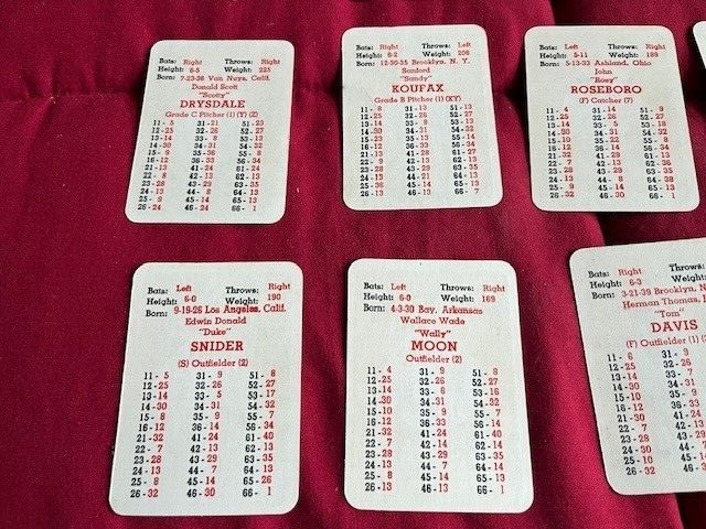 APBA 1961 Card Set with Roster Sheet and Original Box
