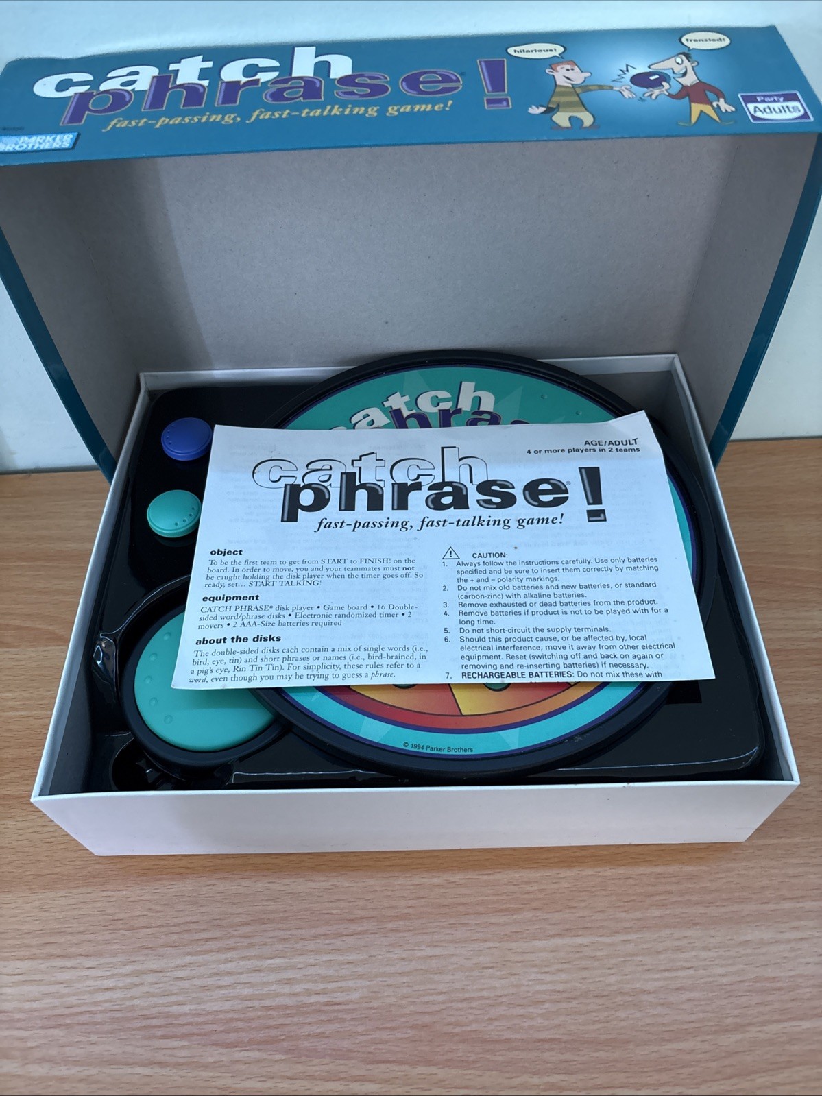 Vintage Catch Phrase Game 1994 Parker Brothers Electronic Party Word Game