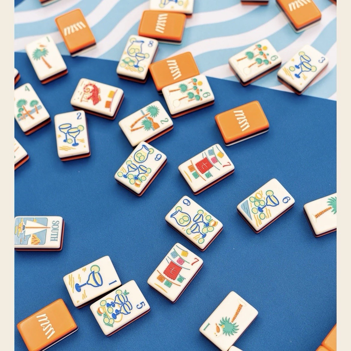 Baja Mahj Inspired 3-Layer American Mahjong Tiles