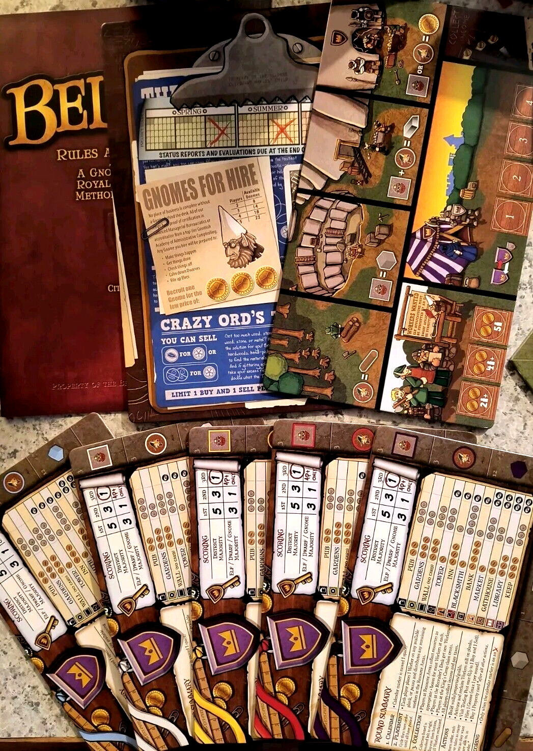 BELFORT By Tasty Minstrel Games TMG 1st Edition Out Of Print Complete MINT