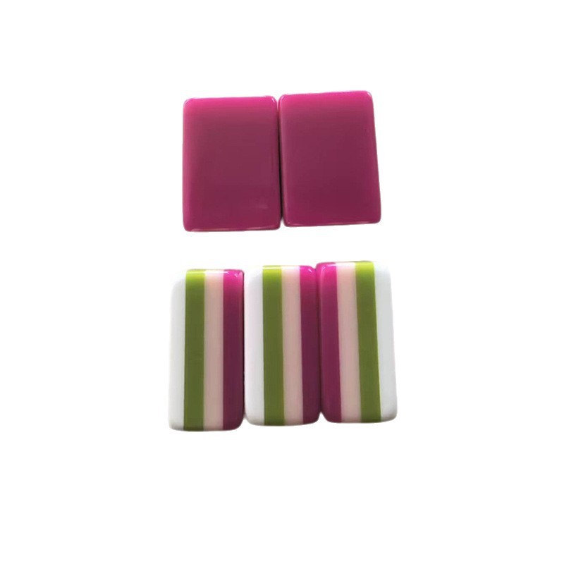 NEW! Vibrant Layered Mahjong Tiles – American Set 160 Tiles – Rose red